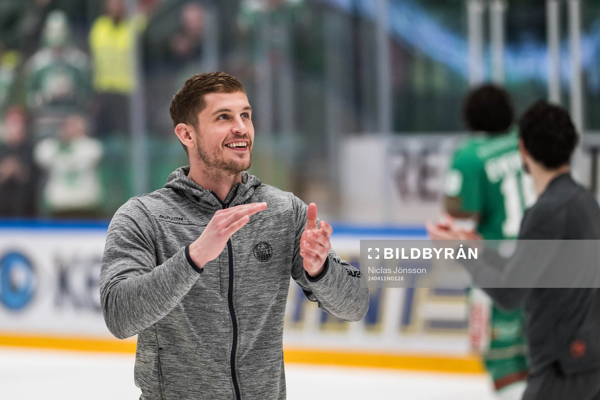 Rögles Brandon Davidson jublar