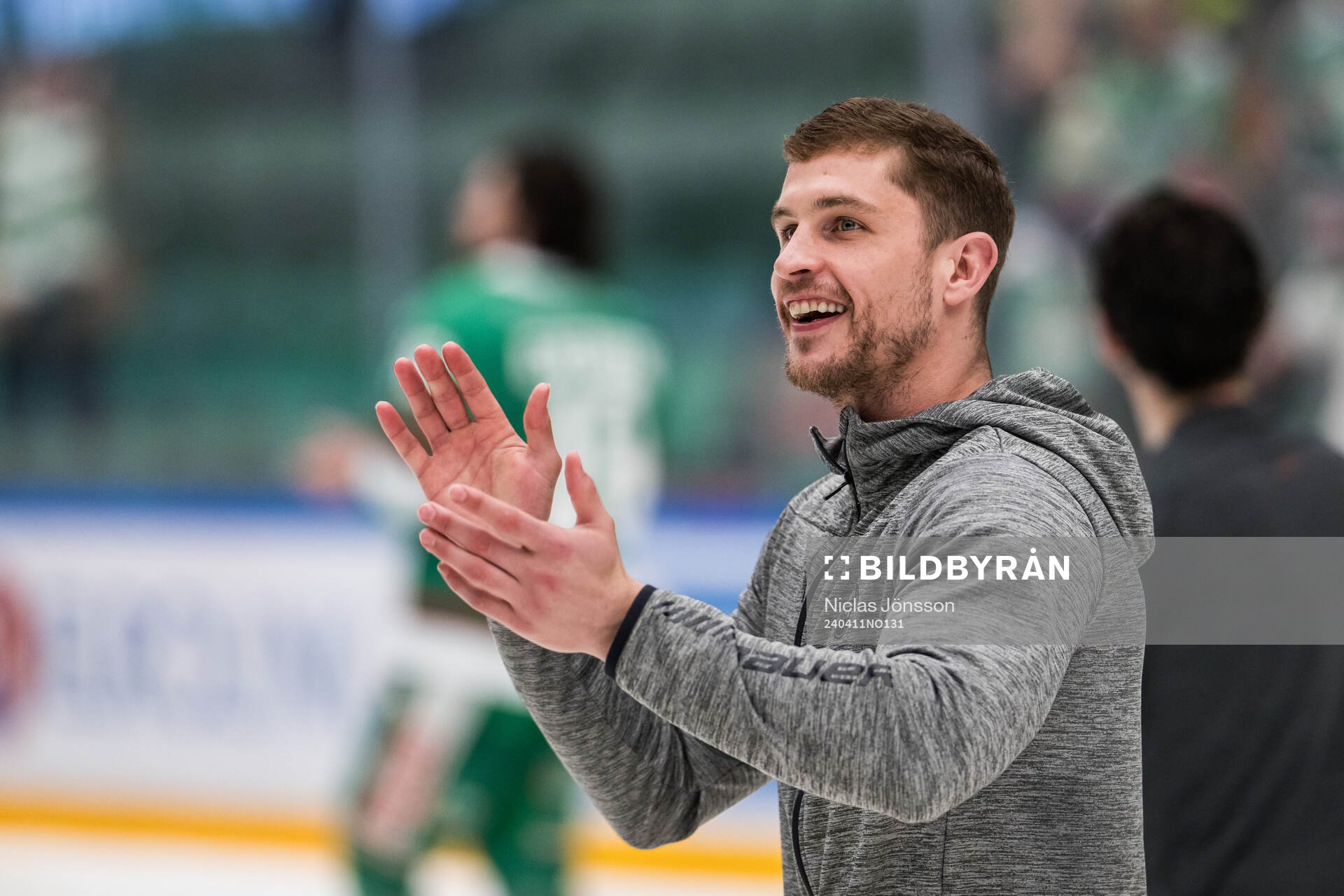 Rögles Brandon Davidson jublar