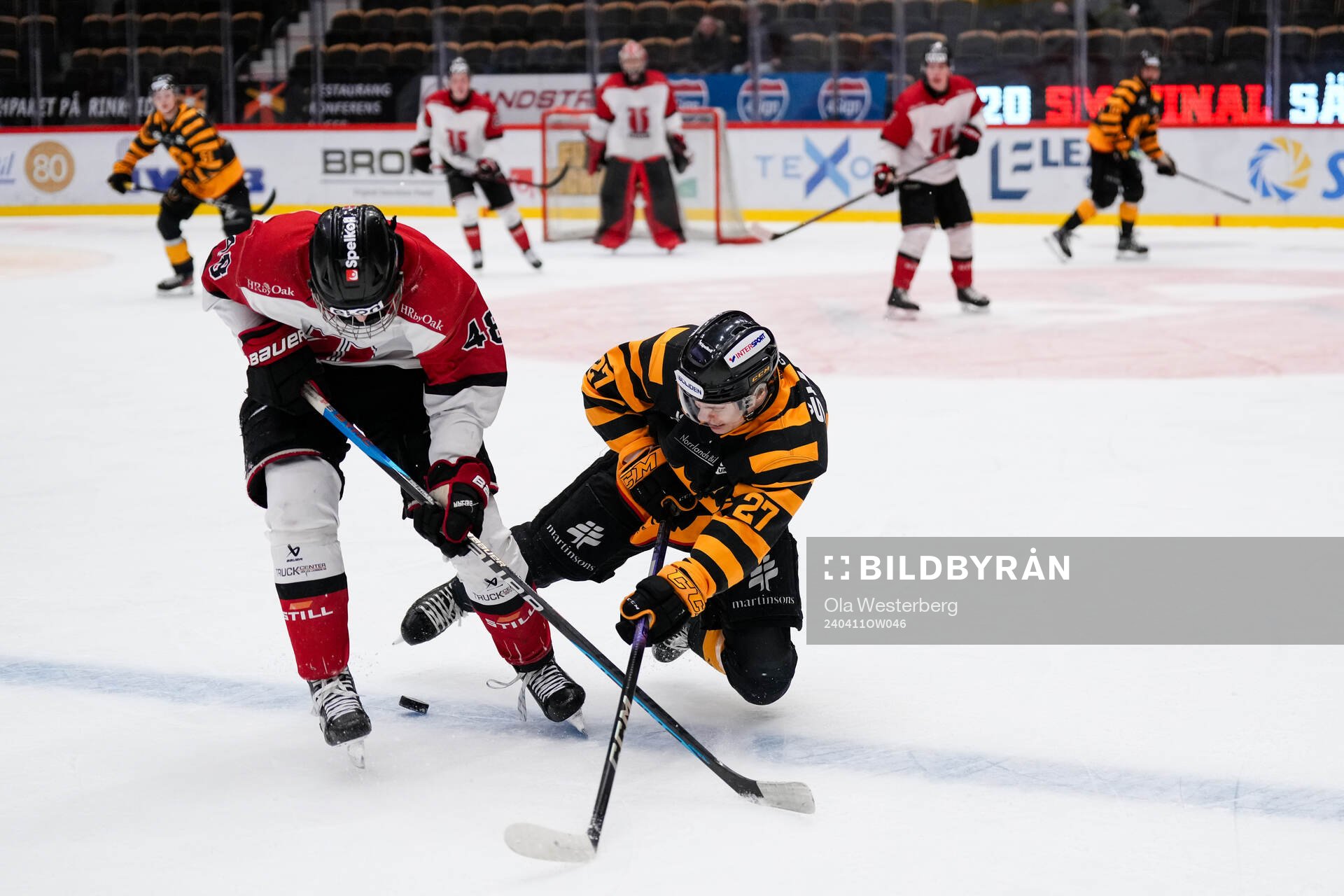 Örebros Hugo Orrsten och Skellefteås Oskar Vuollet