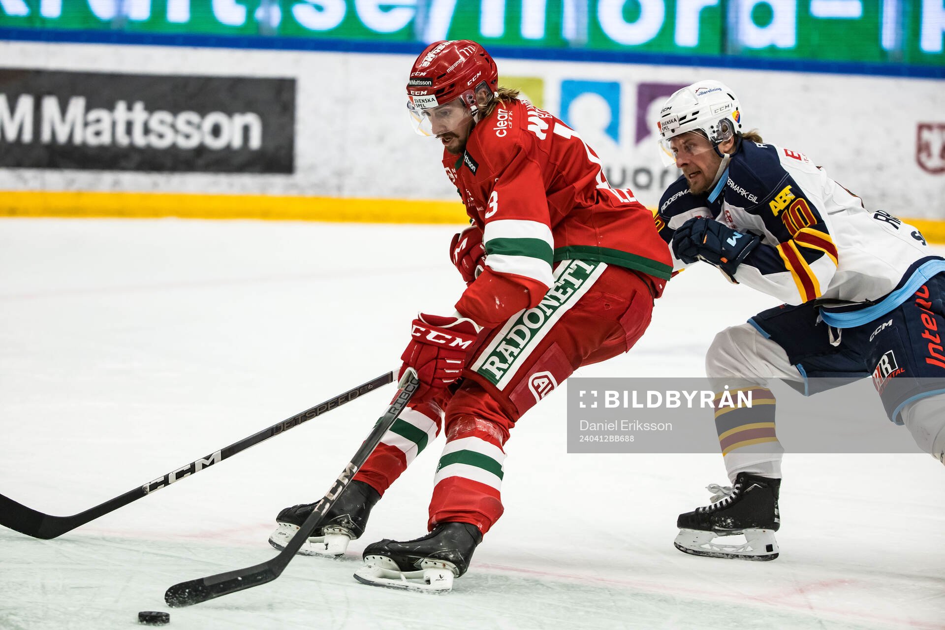 Moras Fabian Ilestedt och Djurgårdens Jakob Ragnarsson