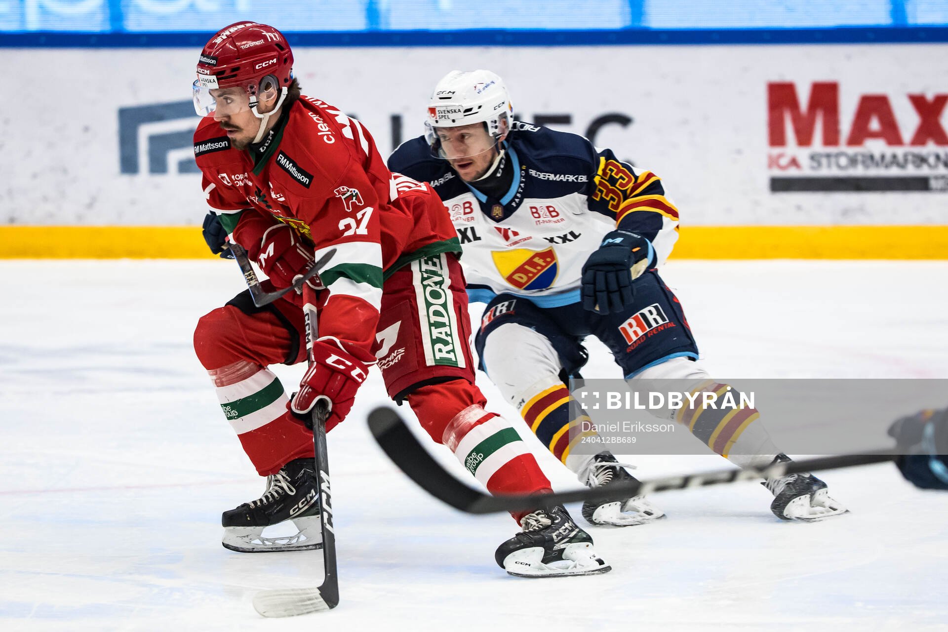 Moras Ludvig Levinsson och Djurgårdens Daniel Glad