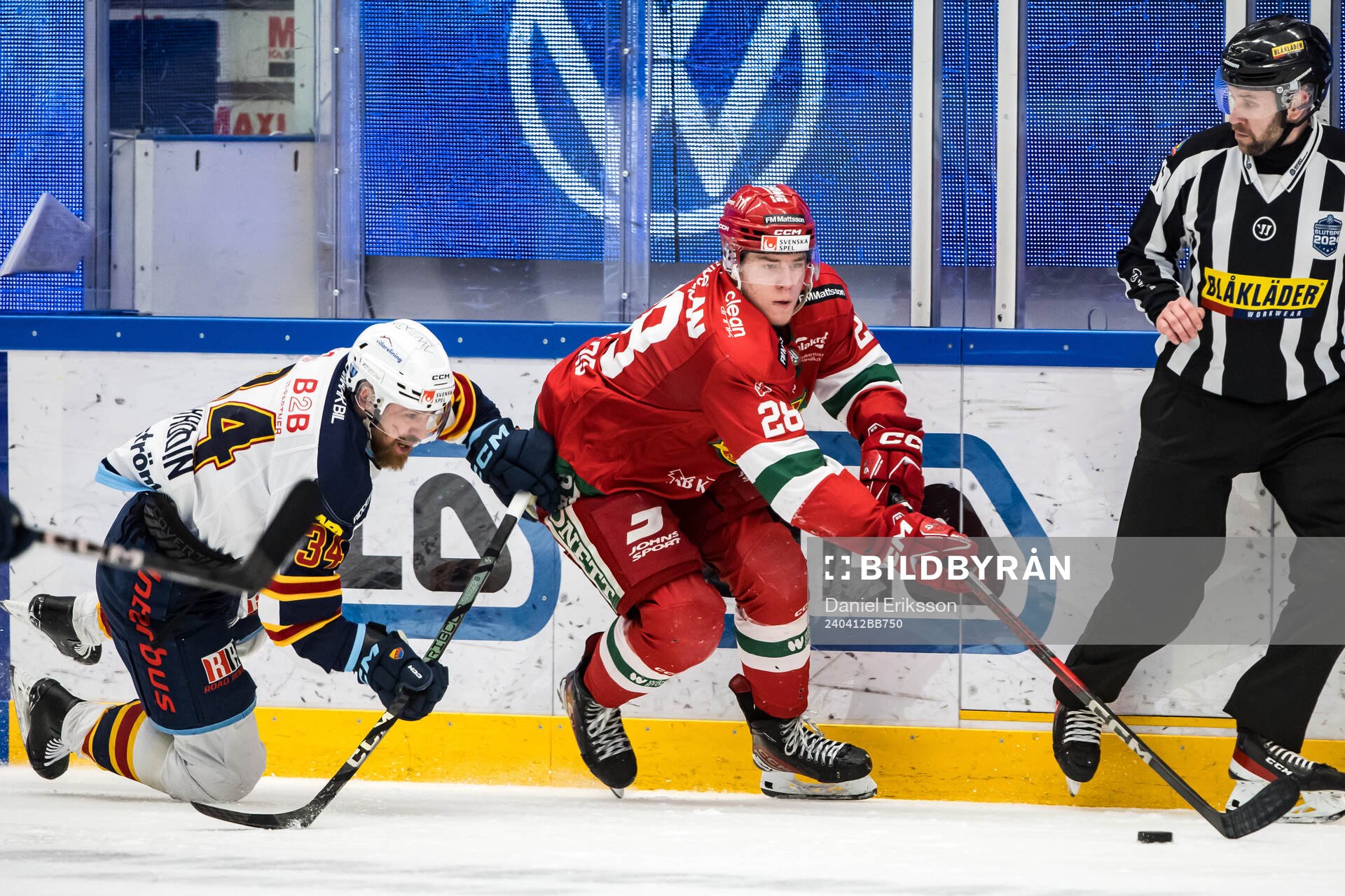 Djurgårdens Daniel Brodin och Moras Michael