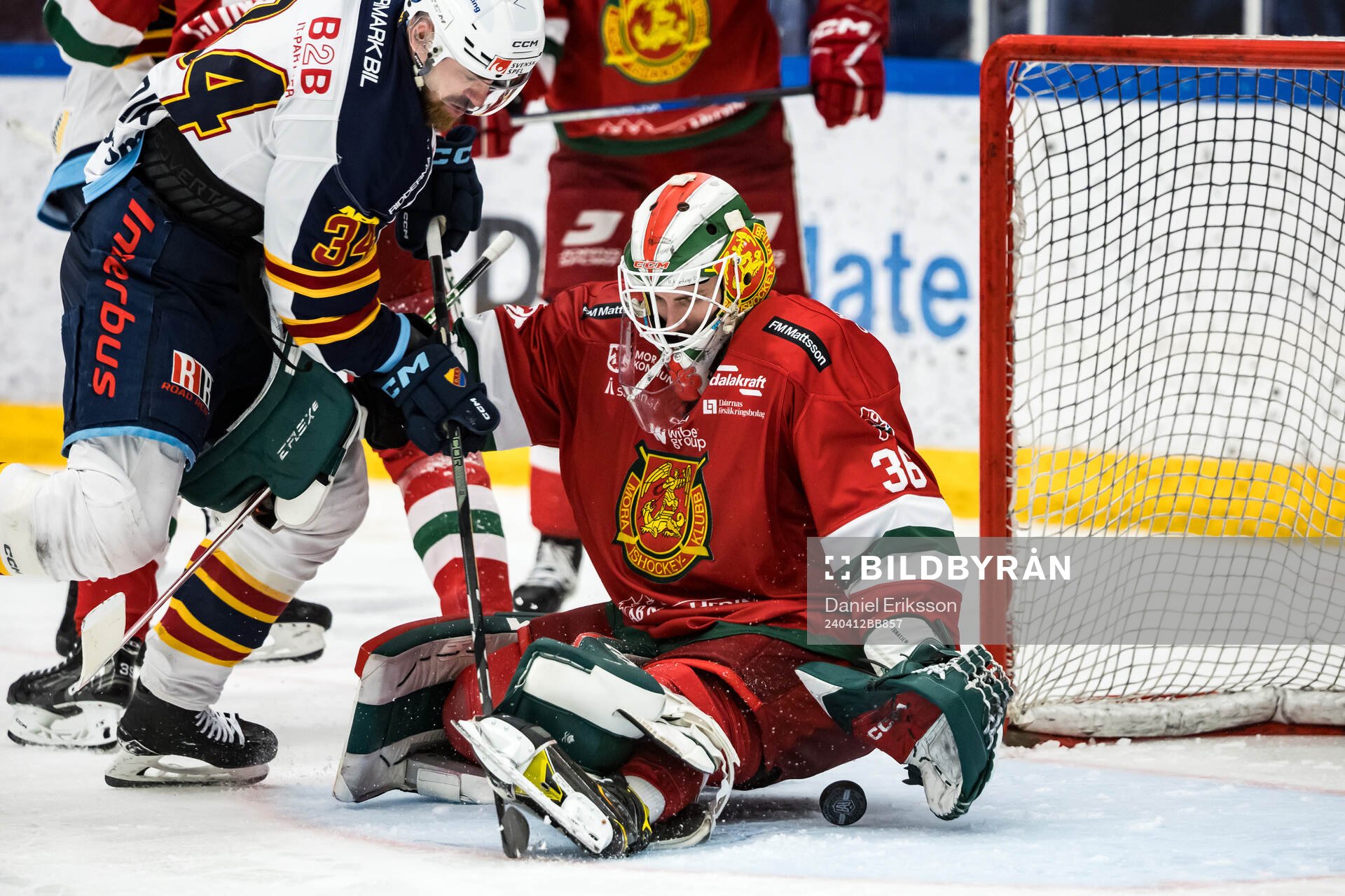 Djurgårdens Daniel Brodin och Moras Waltteri Ignatjew