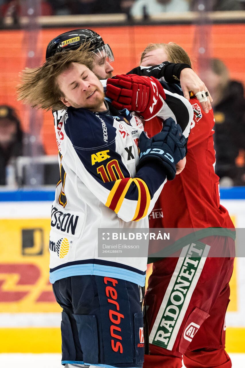 Djurgårdens Jakob Ragnarsson och Moras Anthon Eriksson