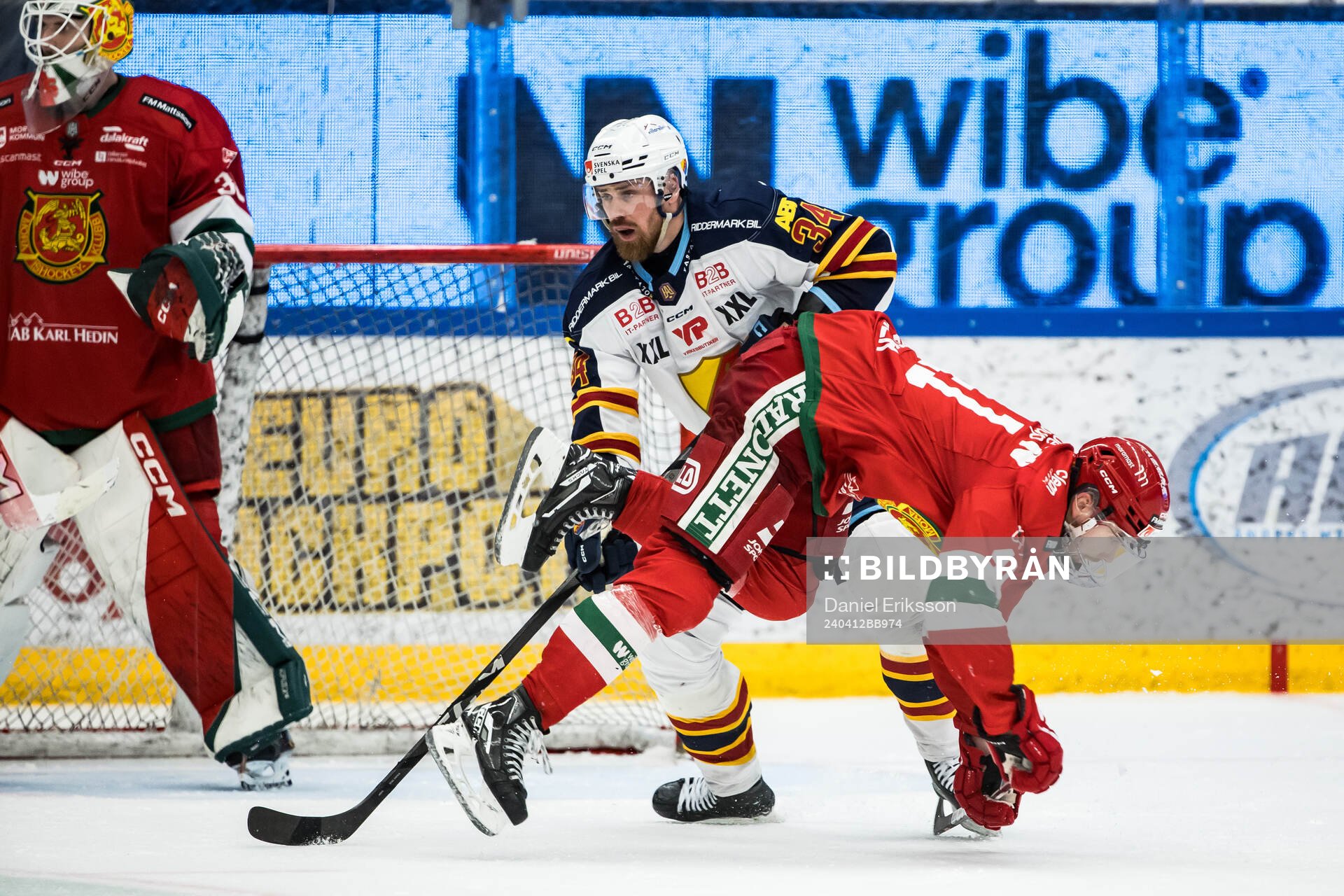 Djurgårdens Daniel Brodin och Moras Joseph Berger