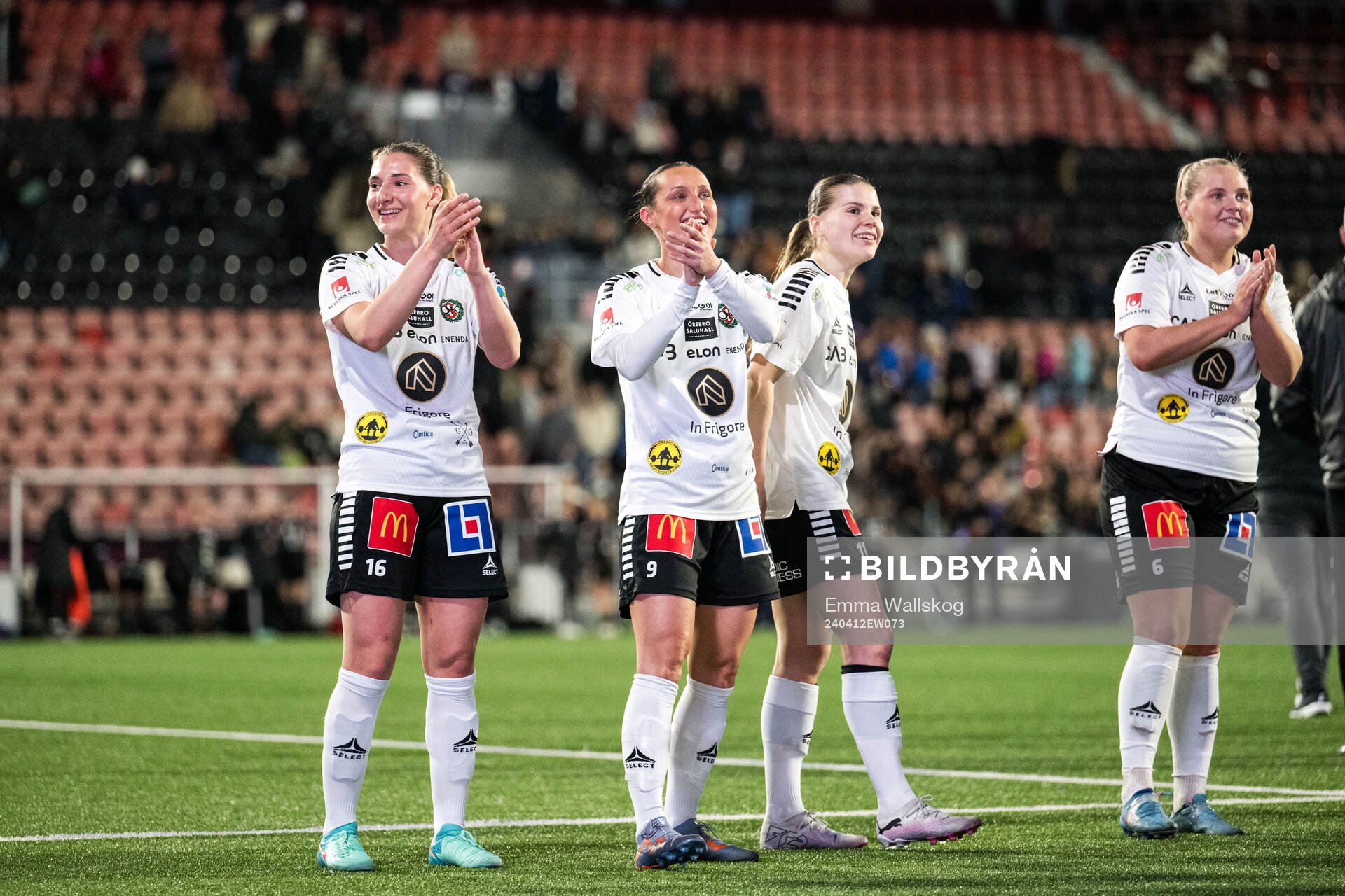 Örebros Grace Wallin, Emilia Andersson, Cornelia Karlsson
