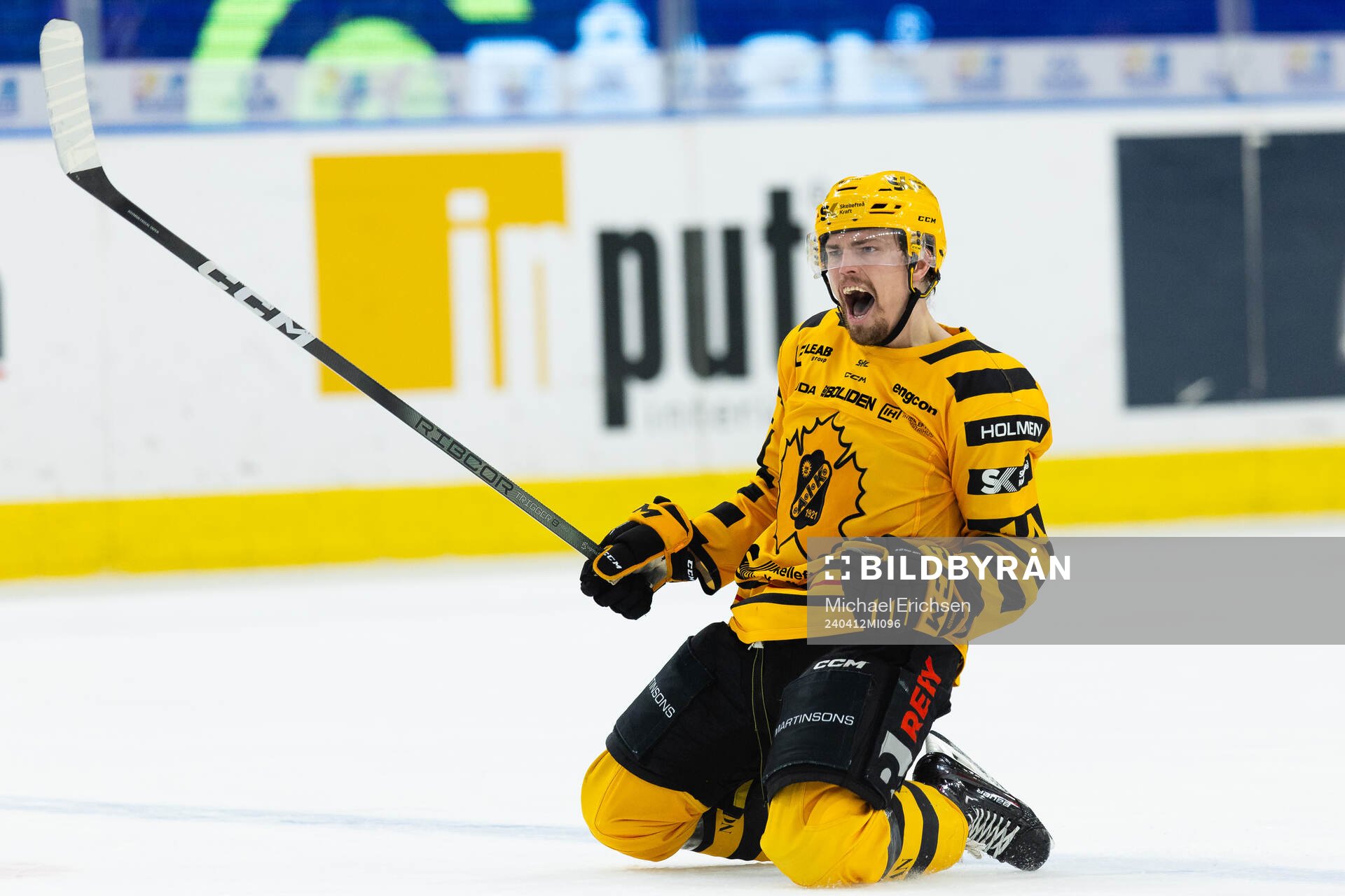 Skellefteås Andreas Johnson jublar