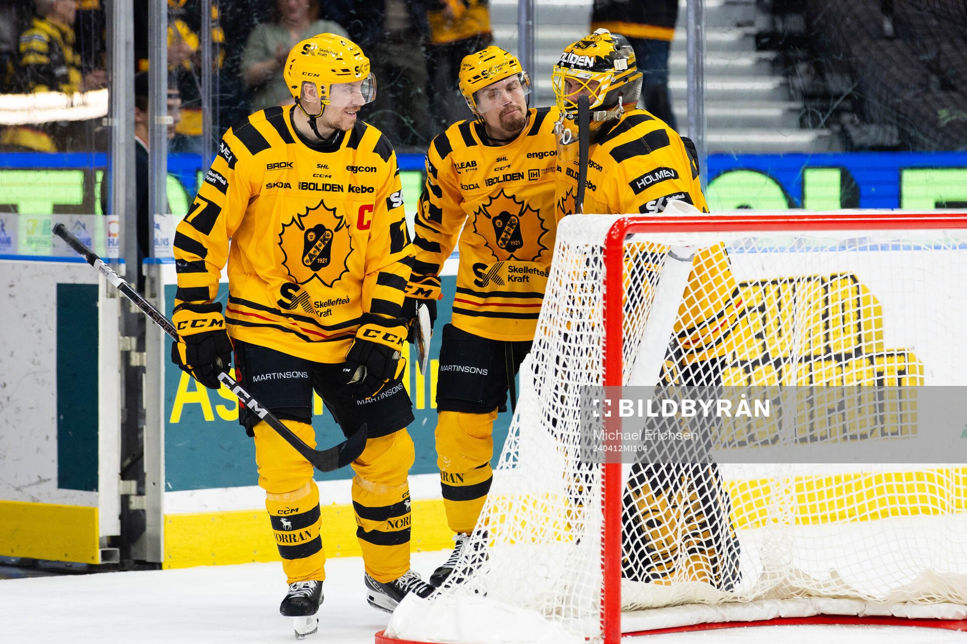 Skellefteås Pär Lindholm, Andreas Johnson och målvakt