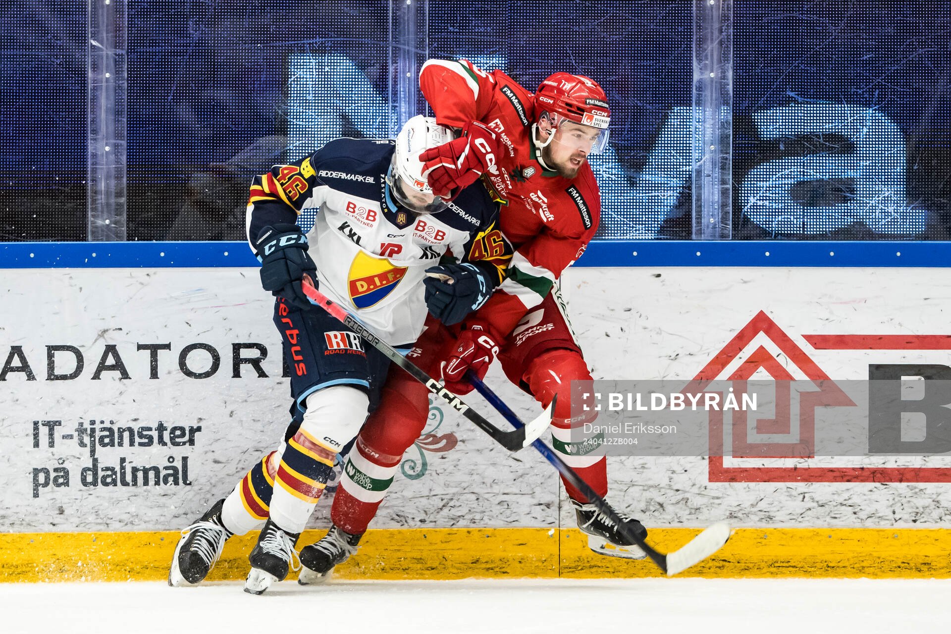 Djurgårdens Albin Grewe och Moras Fred Nilsson