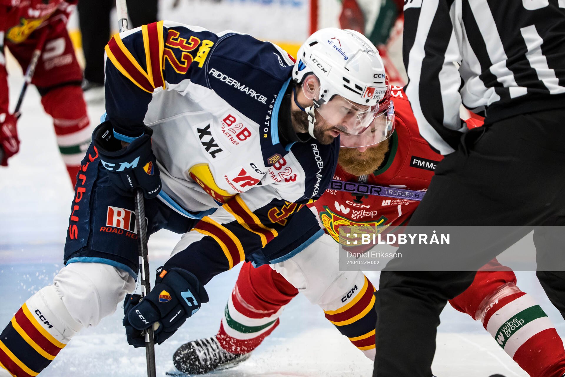 Djurgårdens Marcus Krüger och Moras Daniel Ljunggren