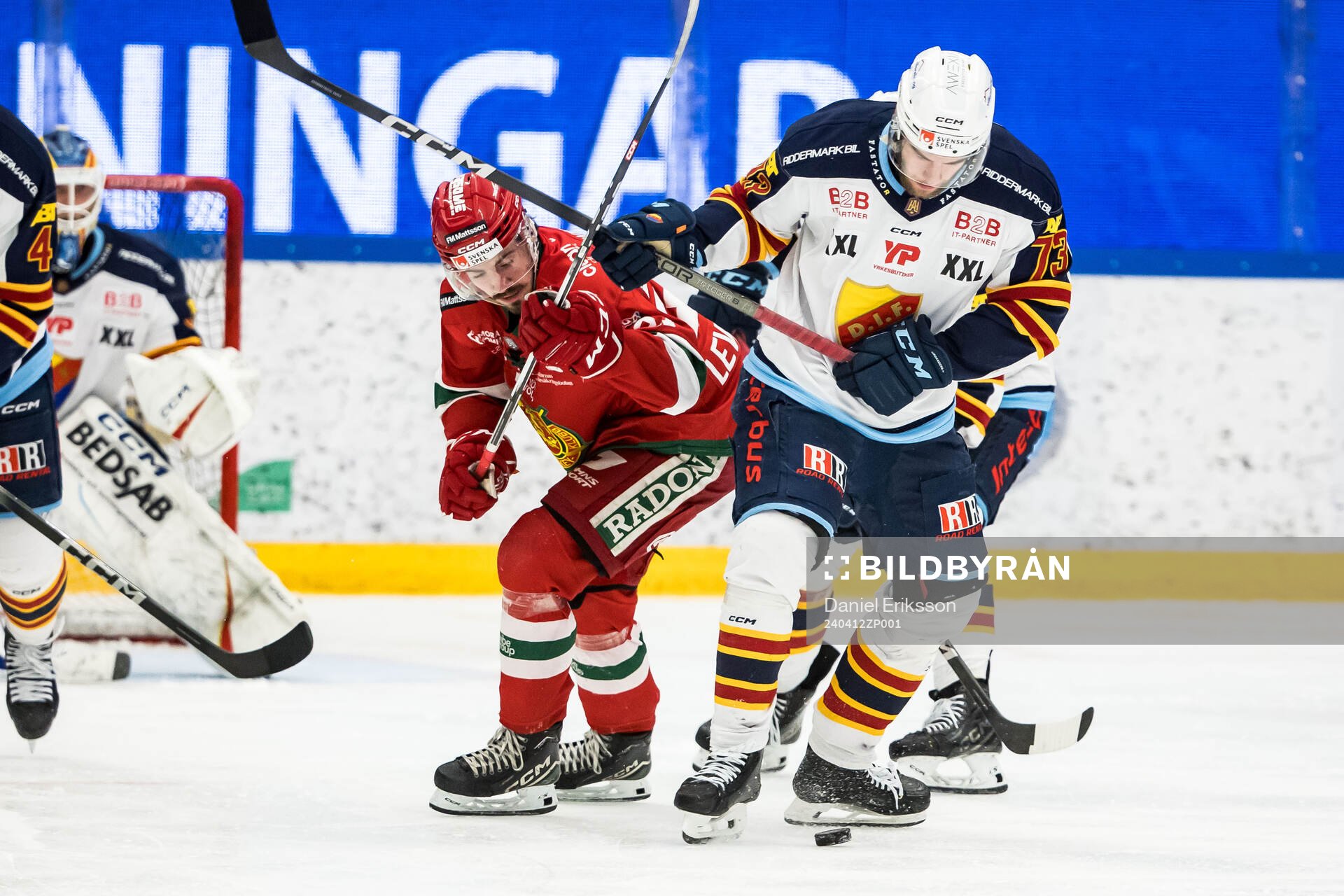 Moras Ludvig Levinsson och Djurgårdens David Blomgren