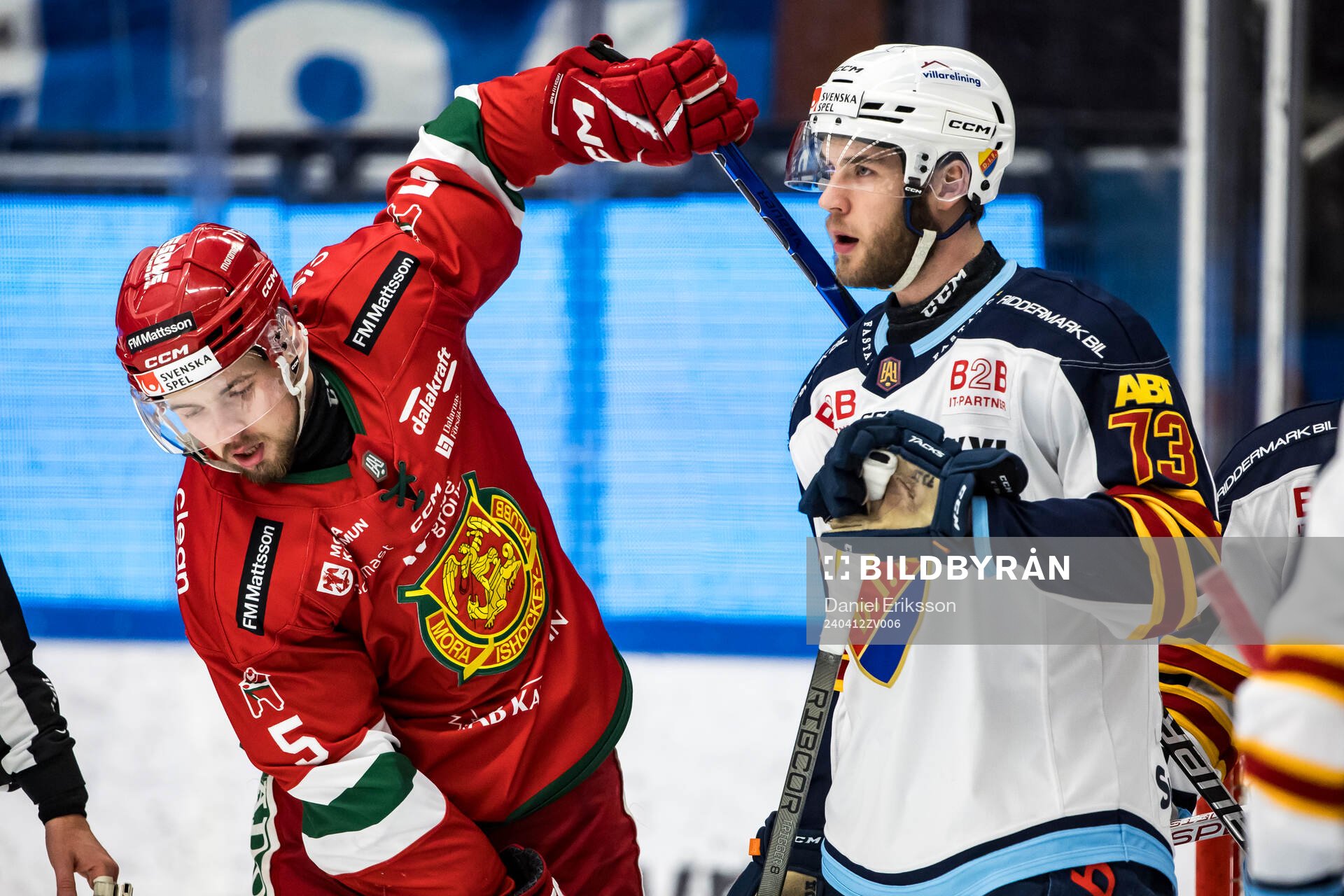 Moras Fred Nilsson och Djurgårdens Anton Gradin