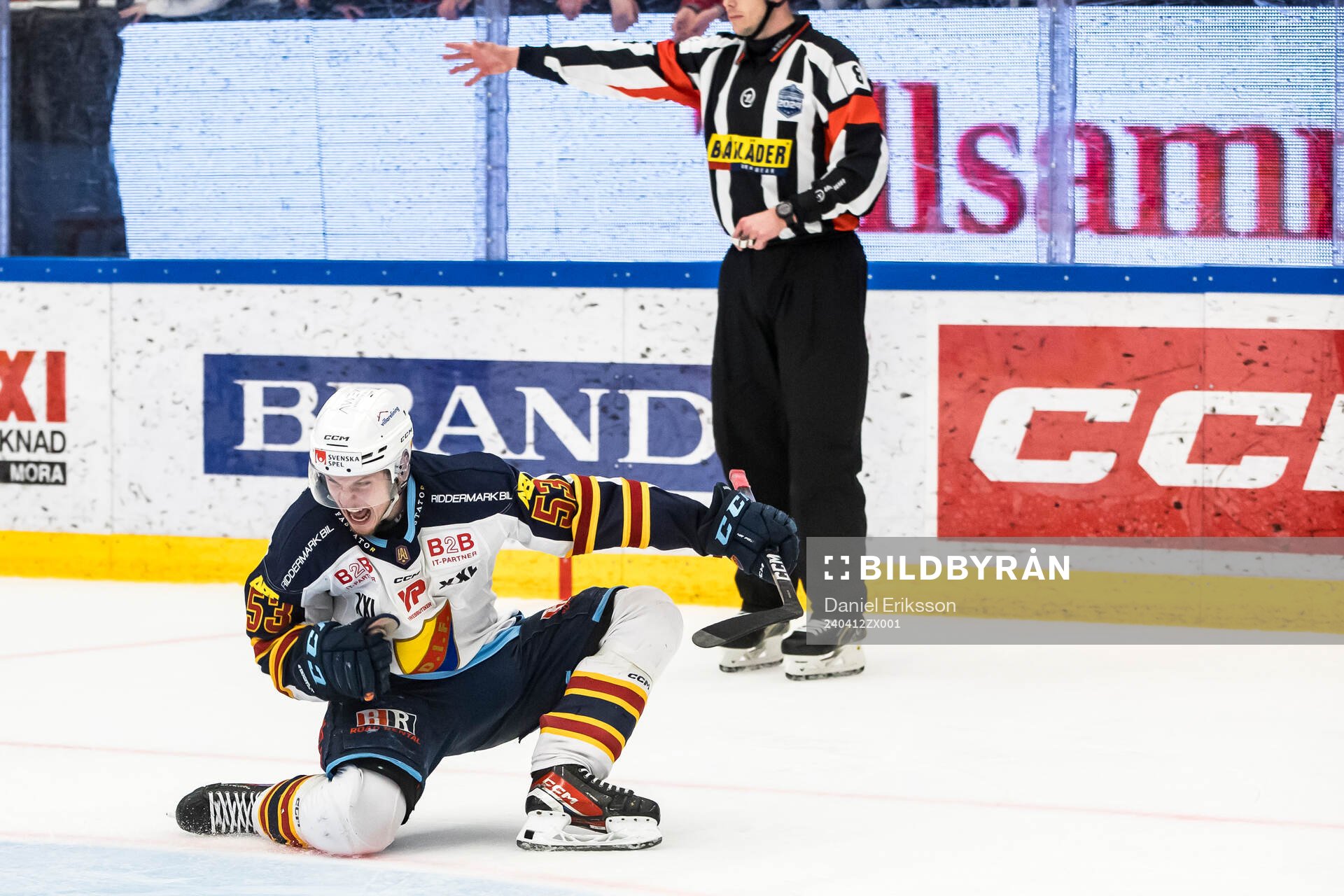 Djurgårdens David Blomgren jublar