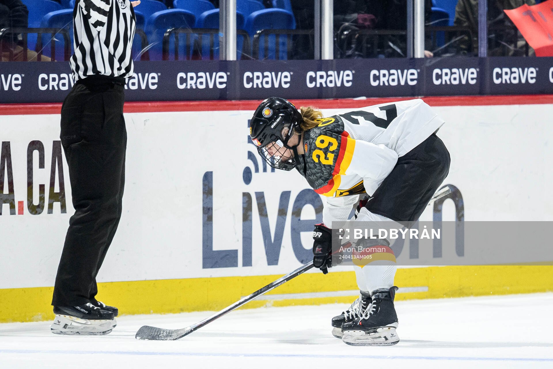Nina Christof of Germany in pain