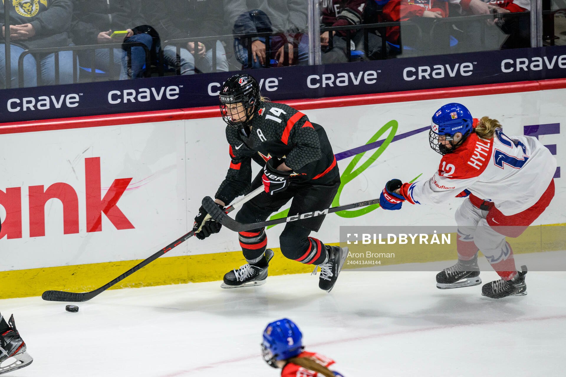 Renata Fast of Canada and Klara Hymlarova of Czech Republic