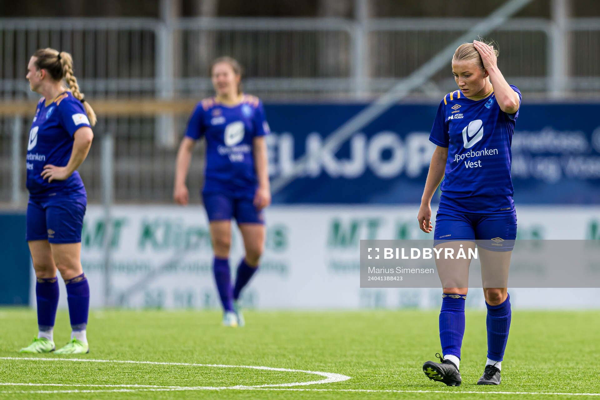 Hanna Mehammer of Fyllingsdalen looks dejected