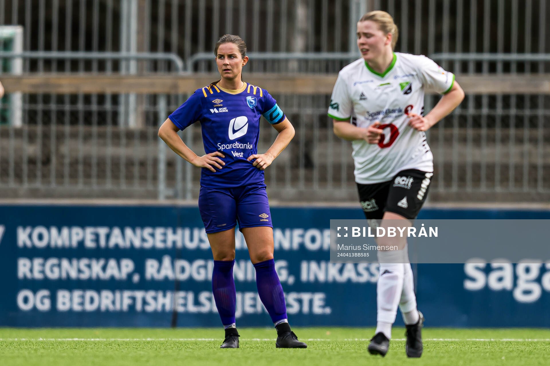 Rebecca Viola Nordberg of Fyllingsdalen looks dejected
