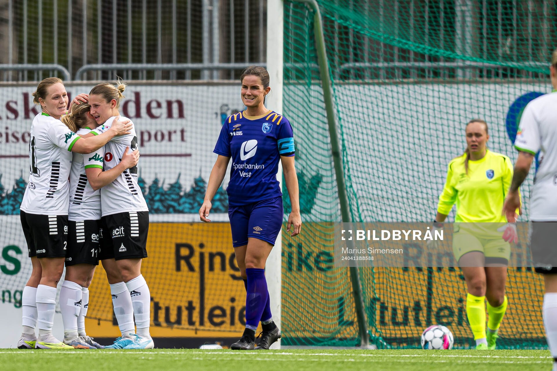 Synne Kristine Hamborg of Hønefoss celebrates