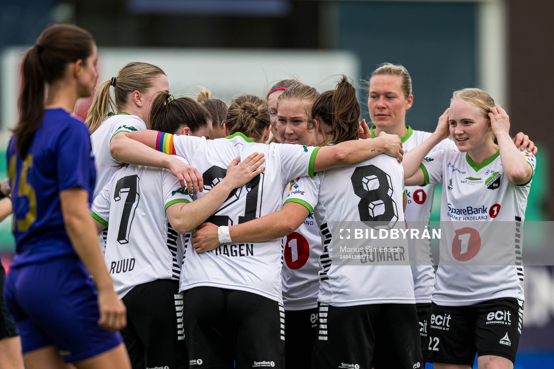 Silje Bekkåsen Nyhagen of Hønefoss celebrates