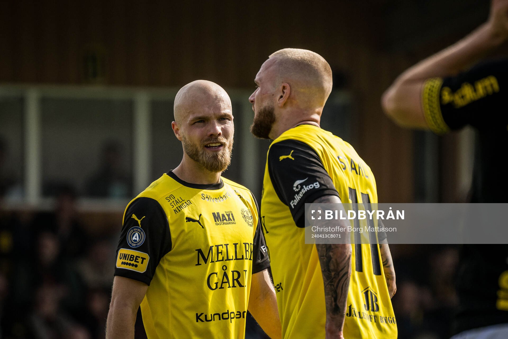 Mjällbys Viktor Gustafson och Adam Ståhl
