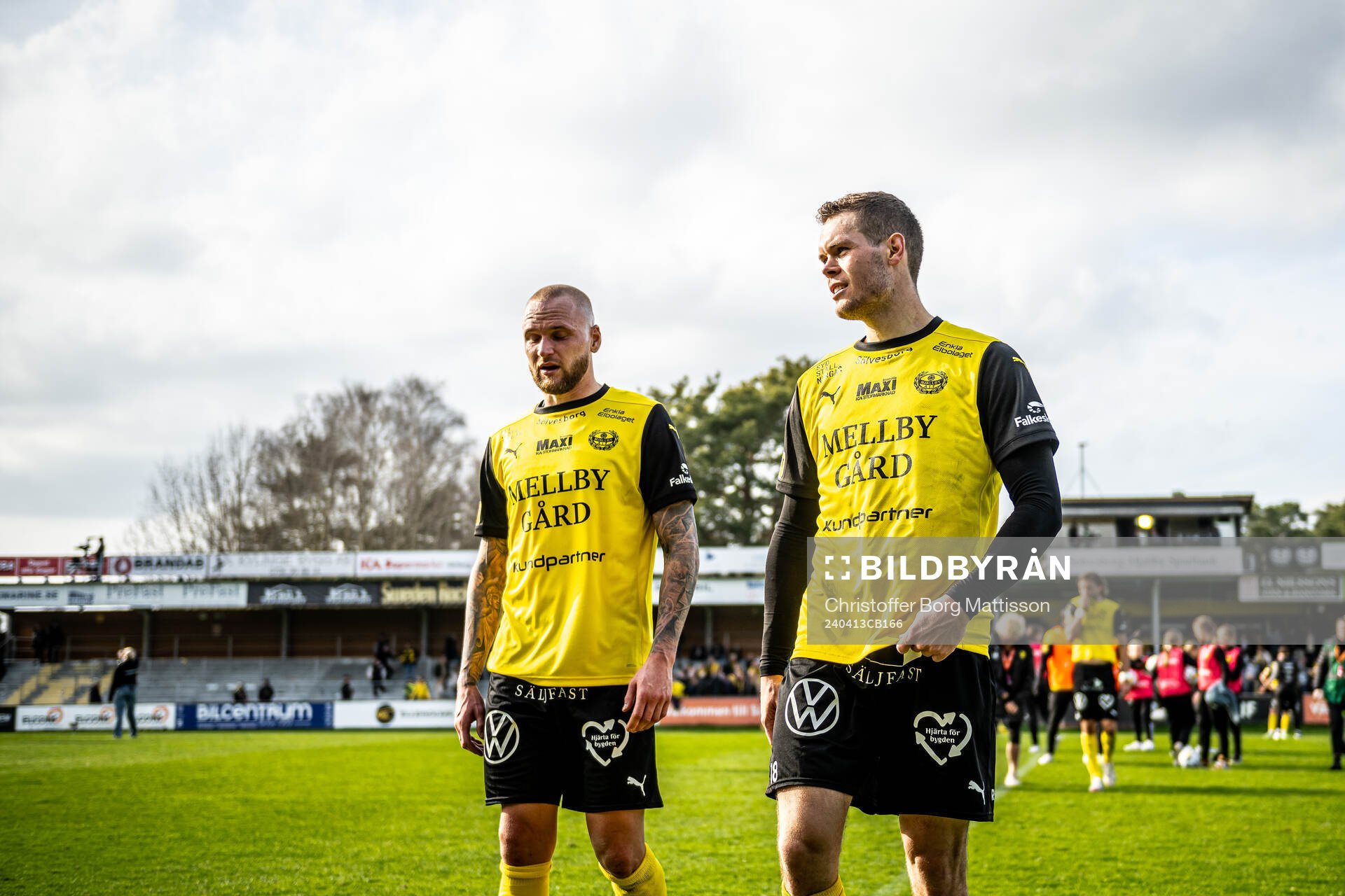 Mjällbys Adam Ståhl och Jacob Bergström
