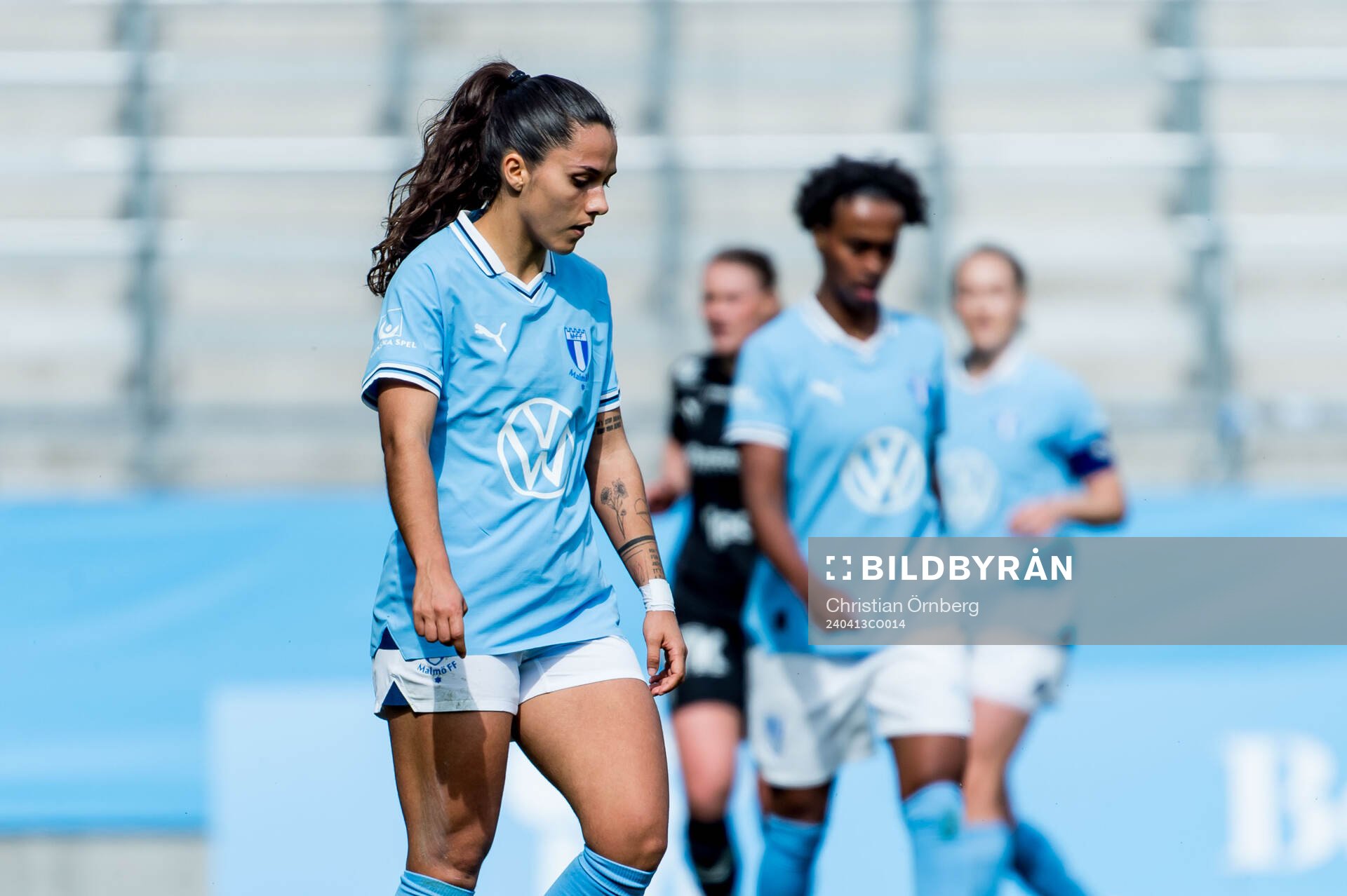 Malmö FFs Ana Mafalda Ferreira Barboz deppar