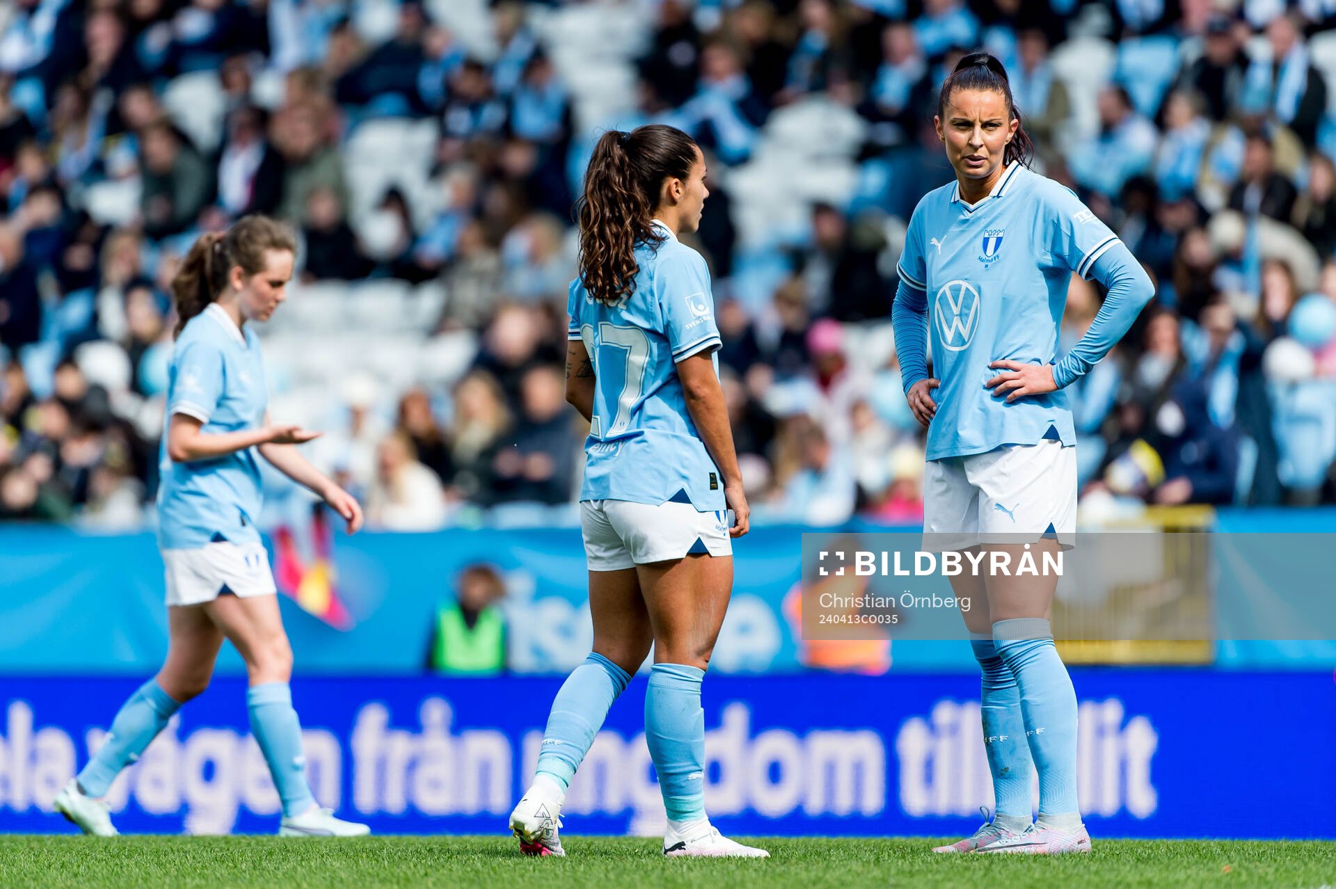 Malmö FFs Ana Mafalda Ferreira Barboz och Malin Gunnarsson