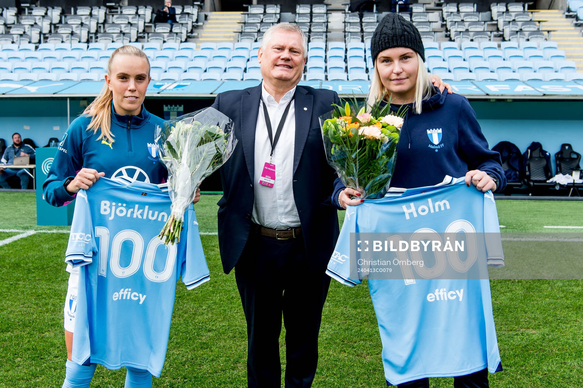Malmö FFs Malmö FFs Elin Björklund och Rebecka Holm