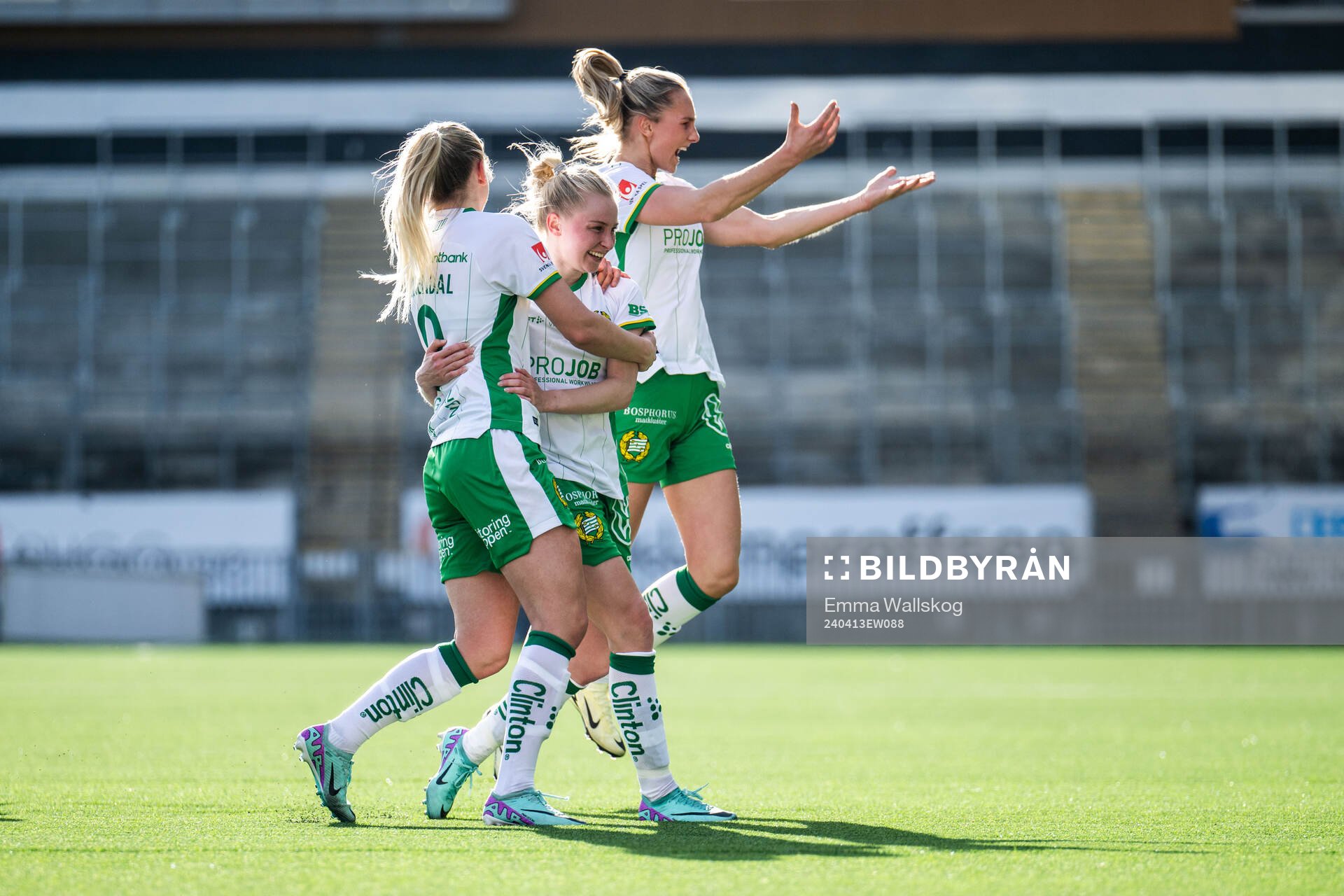 Hammarbys Emilie Joramo, Anna Jøsendal och Ellen