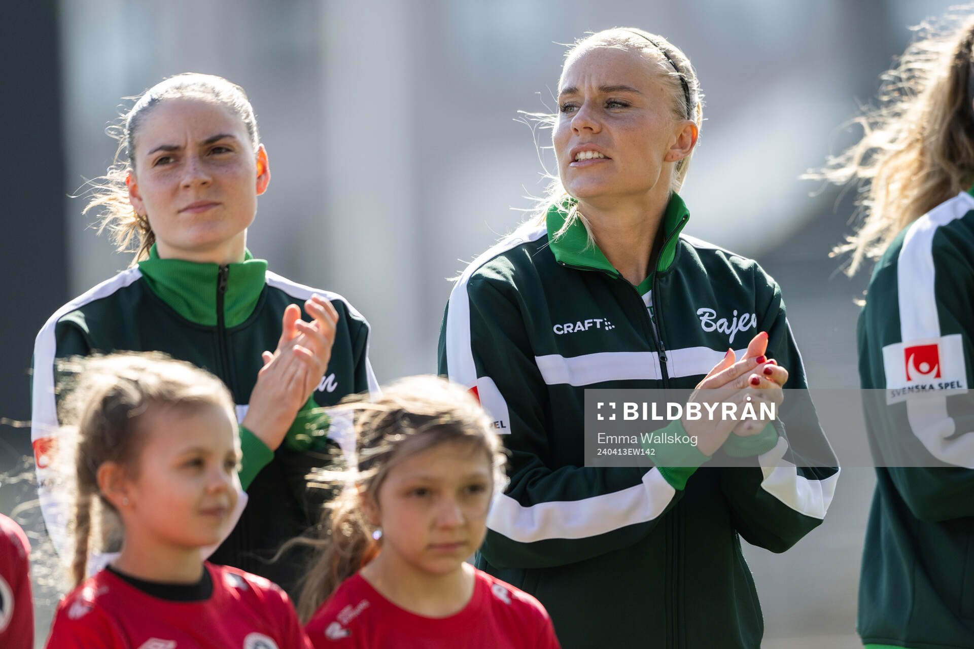 Hammarbys Smilla Vallotto och Stina Lennartsson