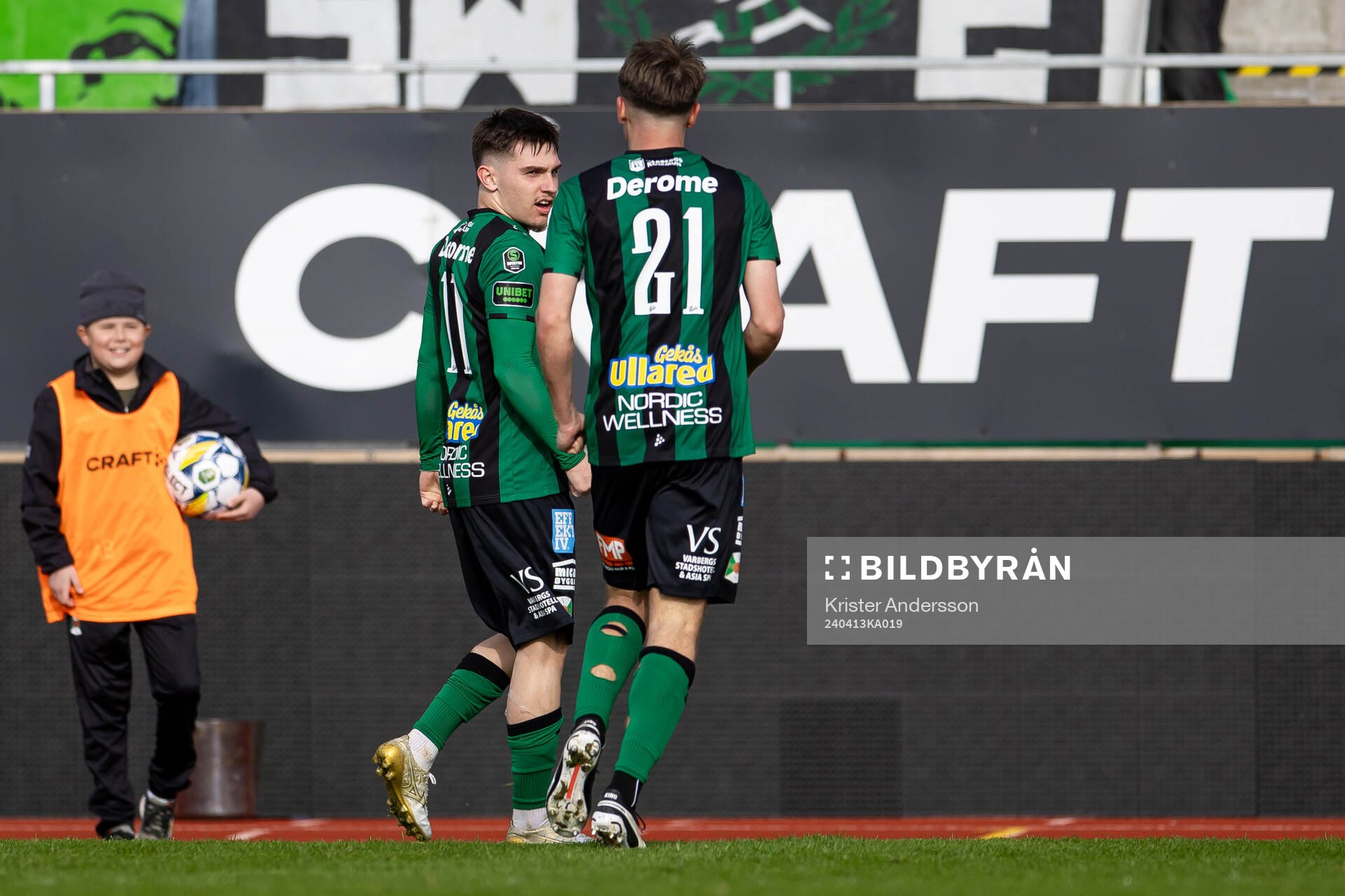 Varbergs Isak Bjerkebo jublar