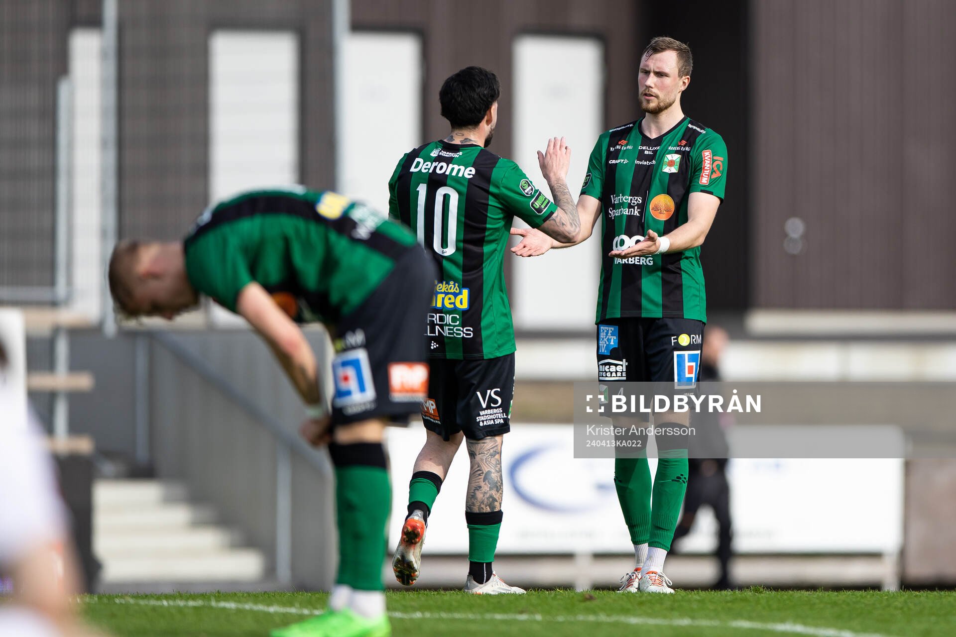 Varbergs Niklas Dahlström jublar