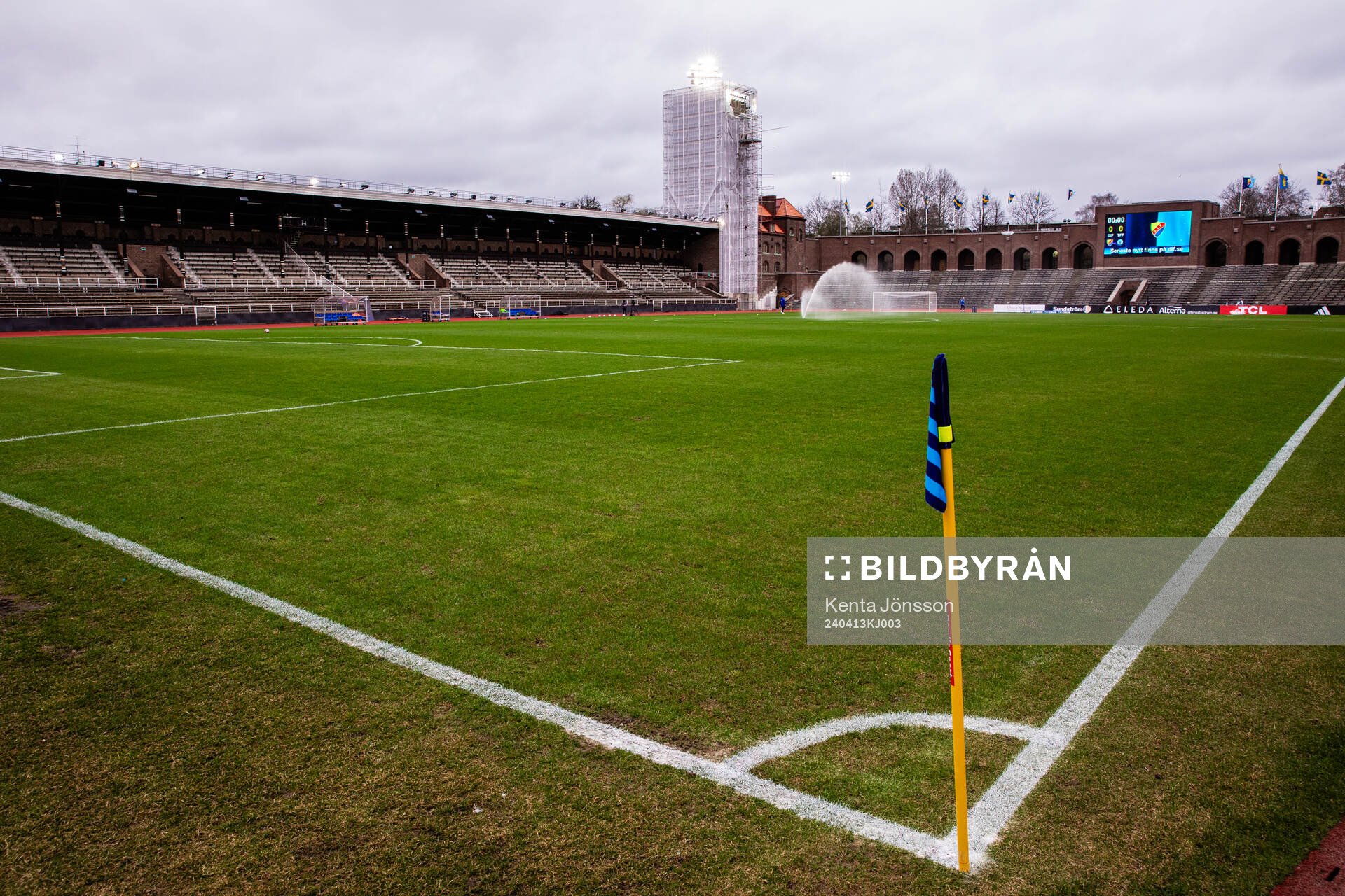Stockholms Stadion  fotbollsmatchen i Damallsvenskan mellan