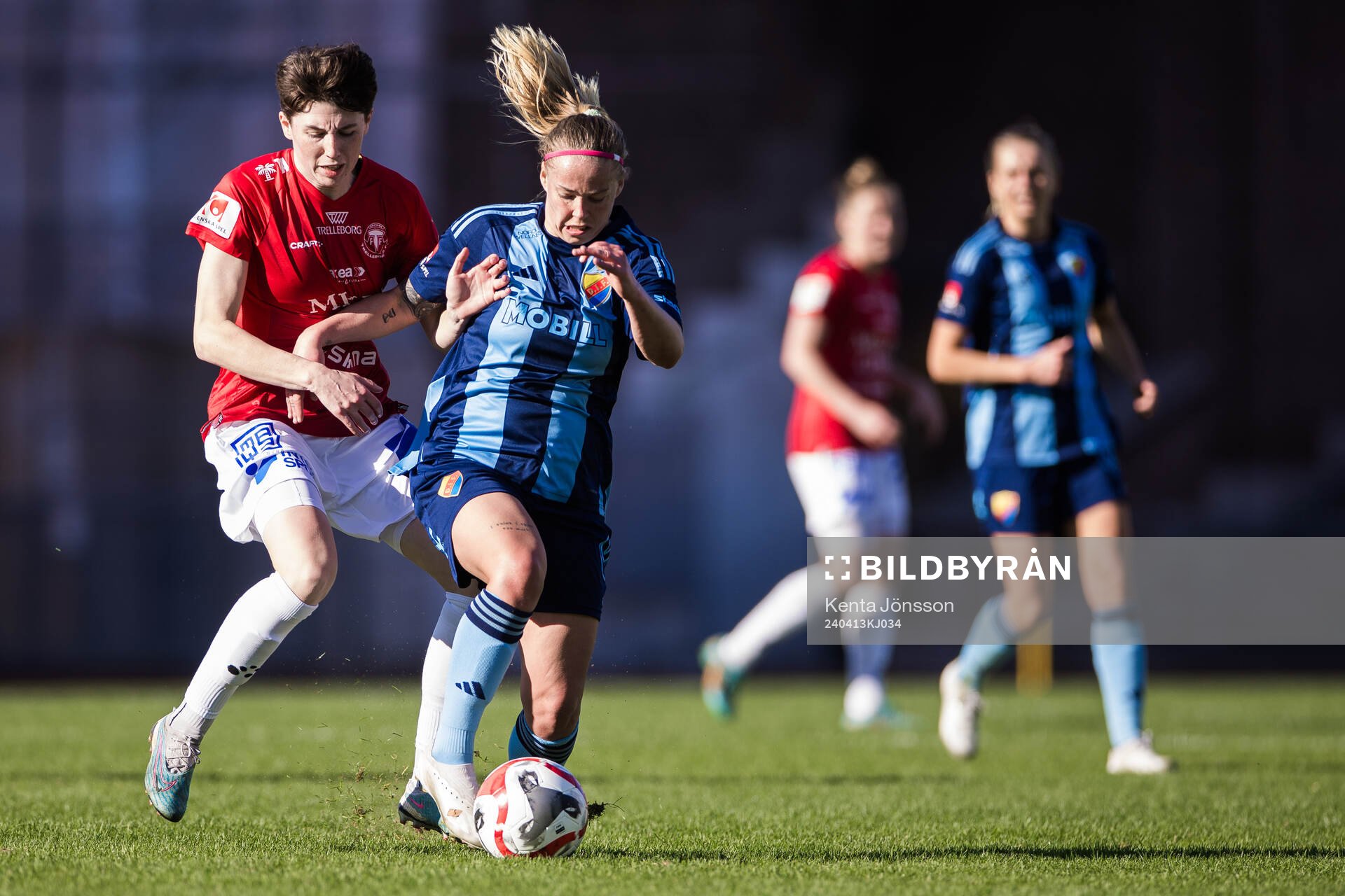 Trelleborgs Irmeli Jonsson och Djurgårdens Therese Åsland