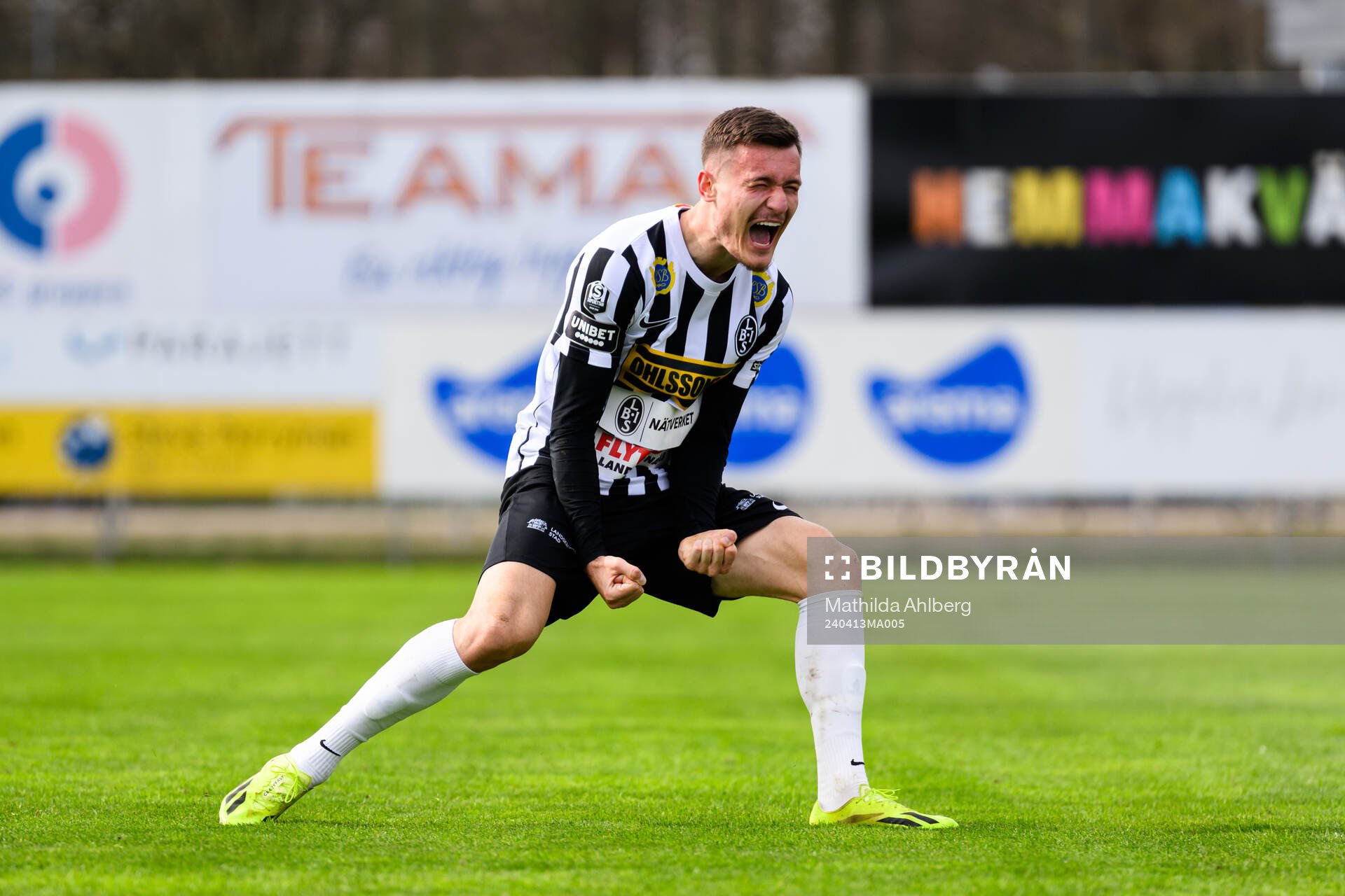 Landskronas Robin Dzabic jublar