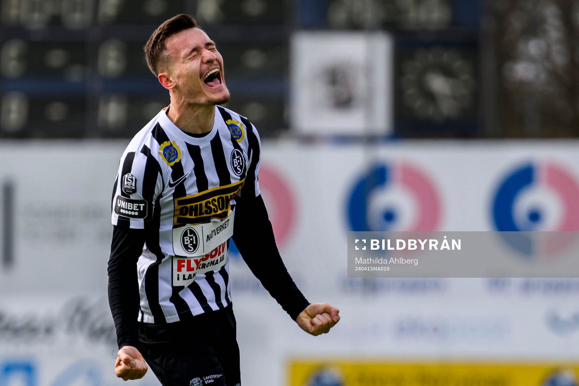 Landskronas Robin Dzabic jublar