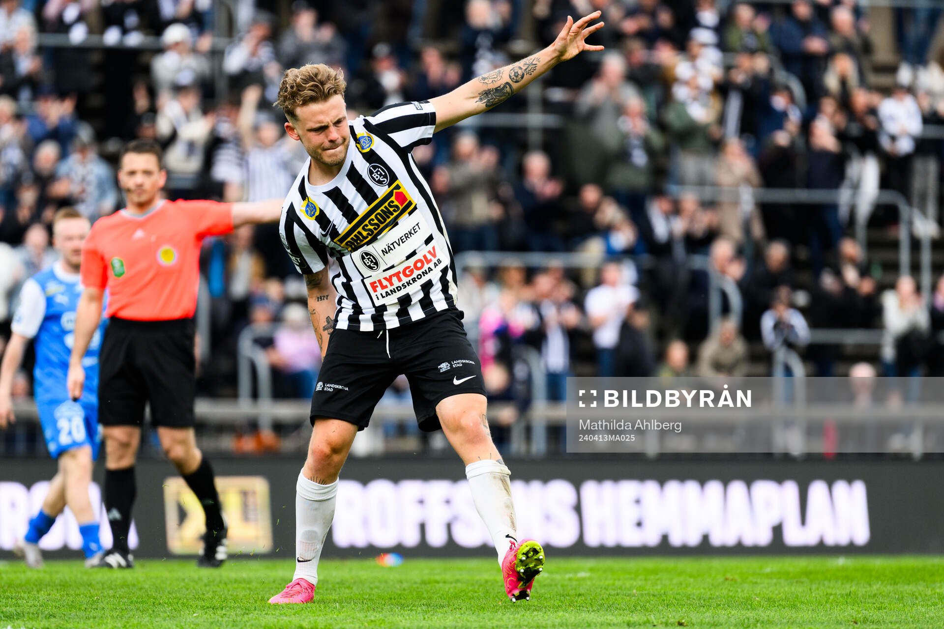 Landskronas Frederik Ihler jublar