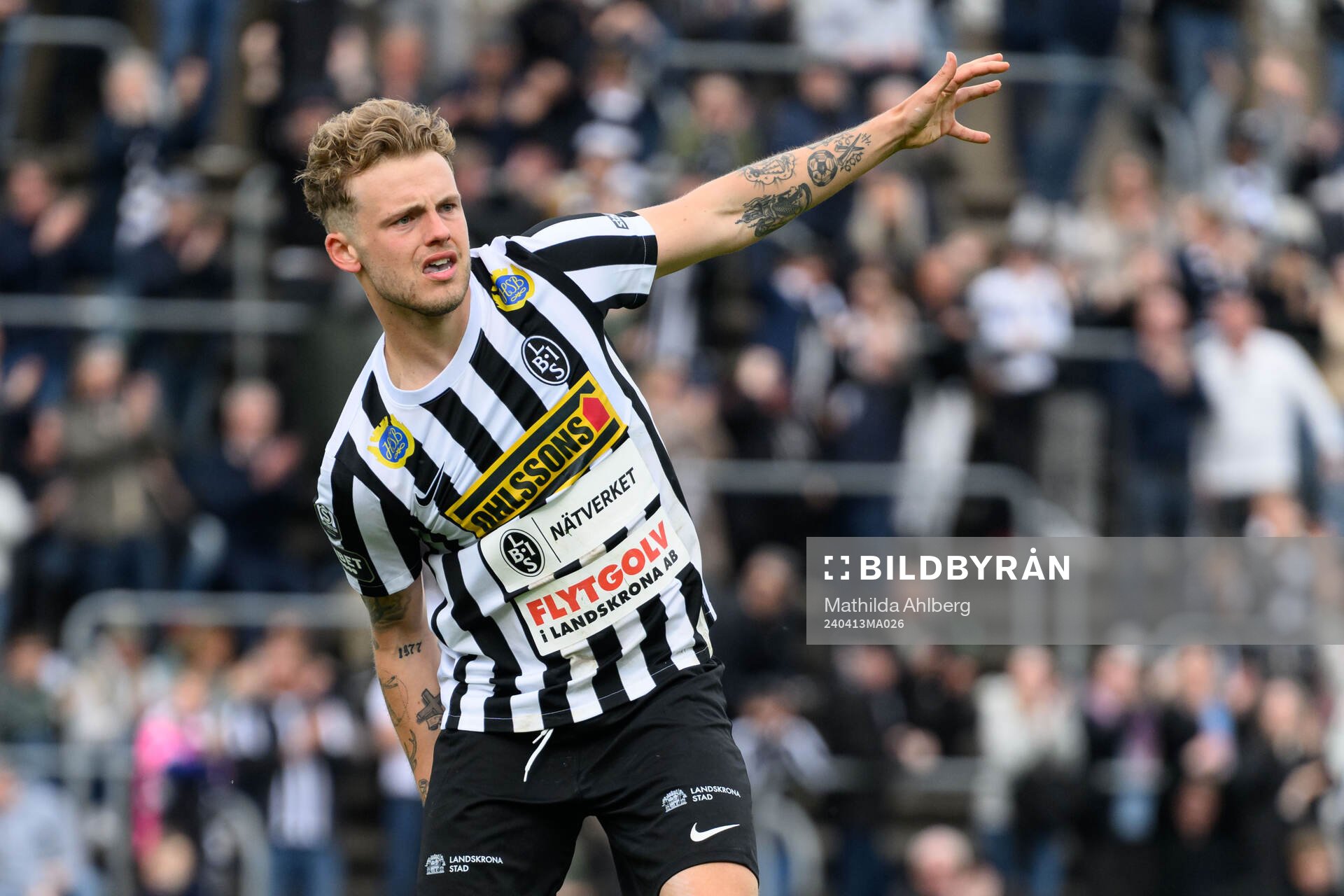 Landskronas Frederik Ihler jublar