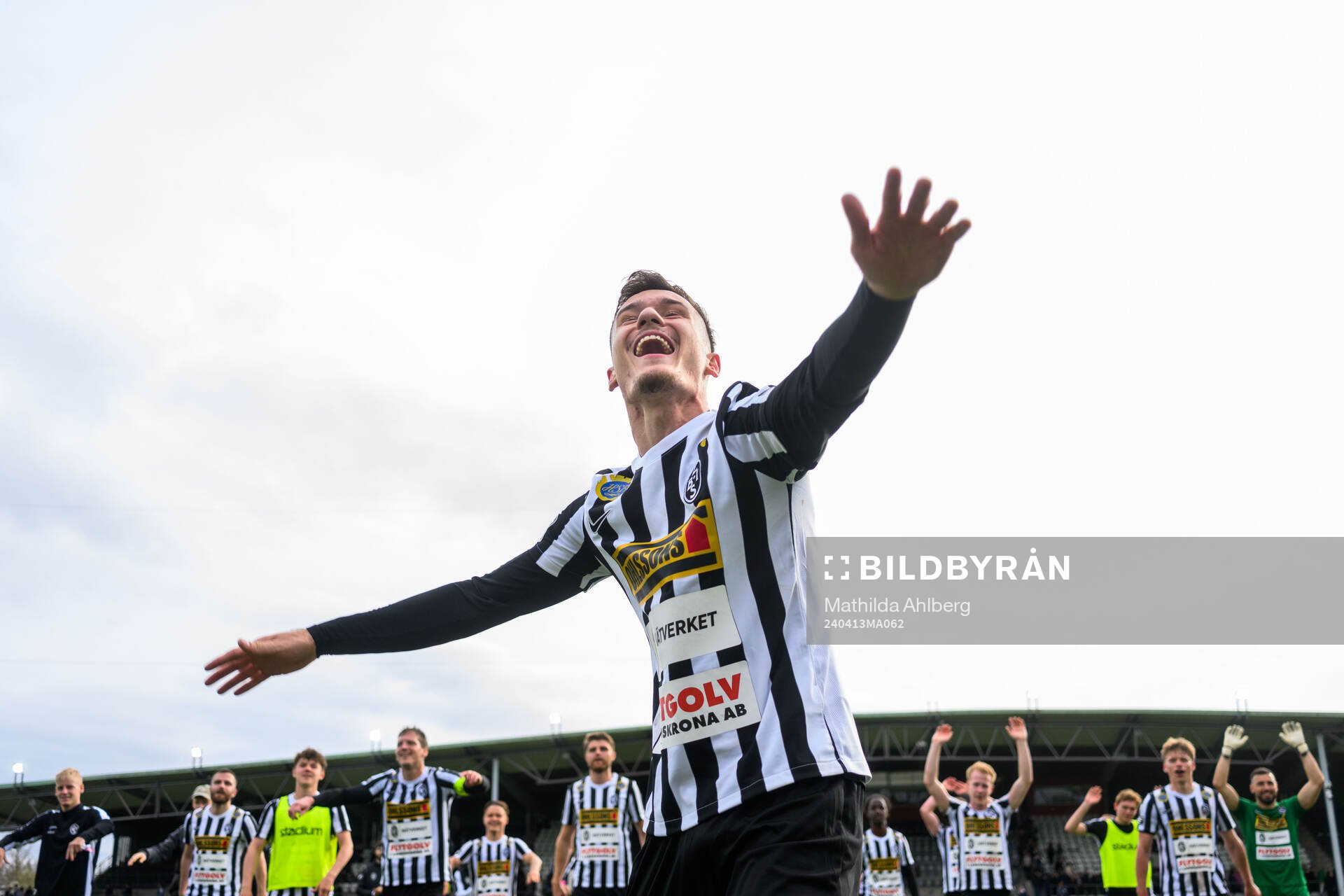 Landskronas Robin Dzabic jublar
