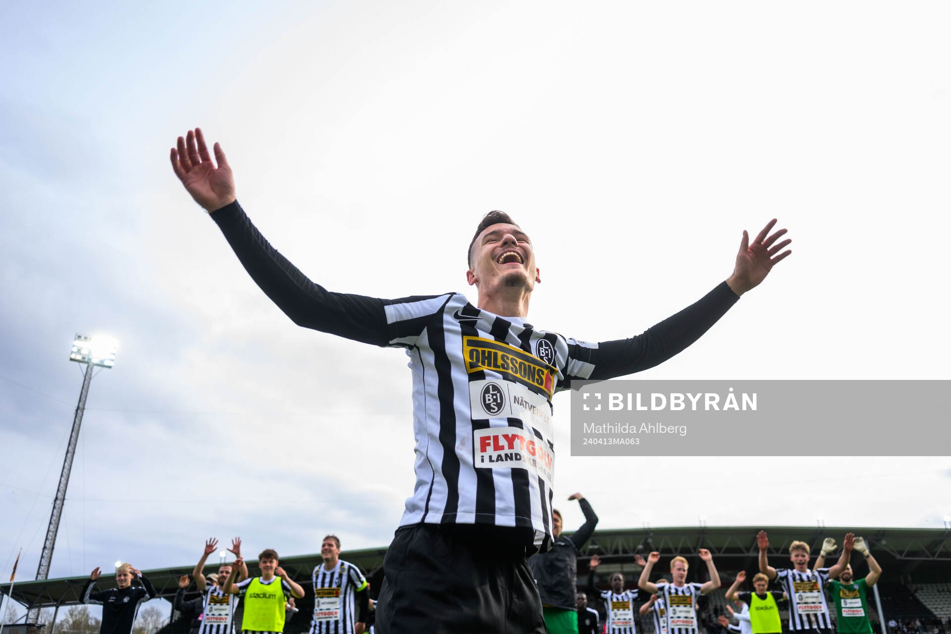 Landskronas Robin Dzabic jublar