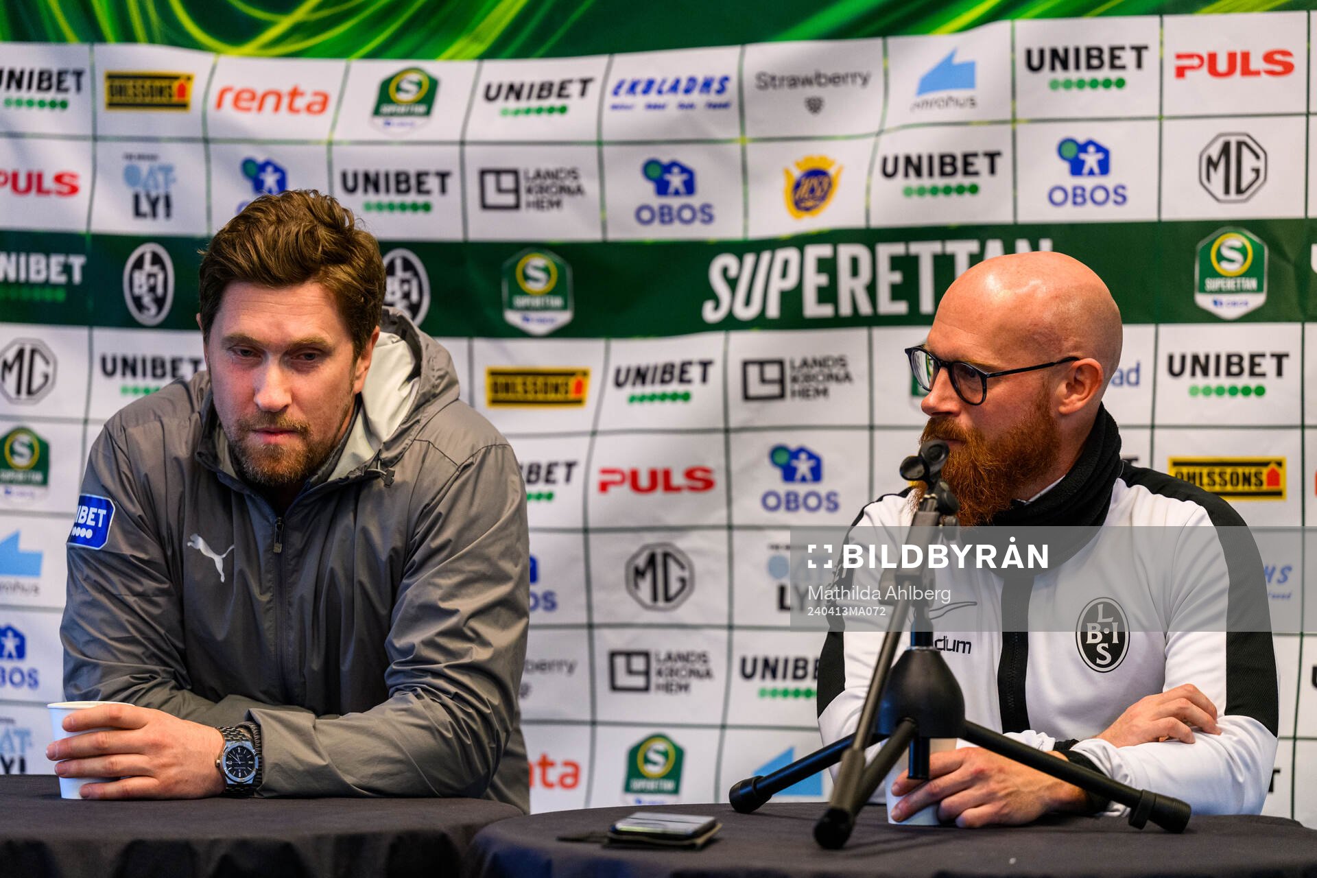 IK Oddevolds tränare Rikard Nilsson och Landskronas