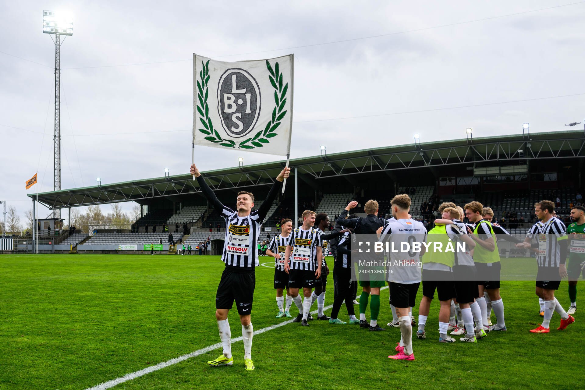 Landskronas Robin Dzabic jublar