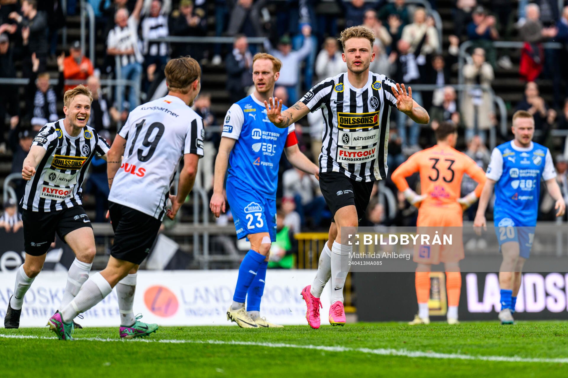Landskronas Frederik Ihler jublar