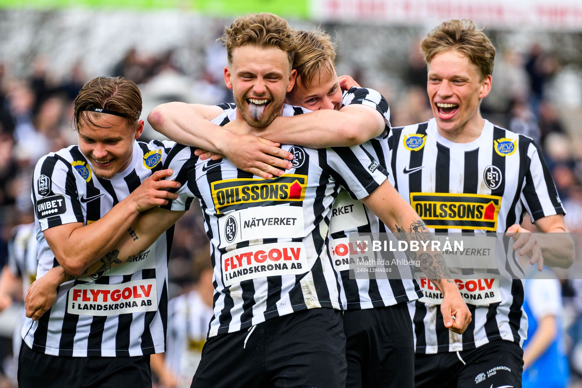 Landskronas Frederik Ihler och Jesper Strid jublar