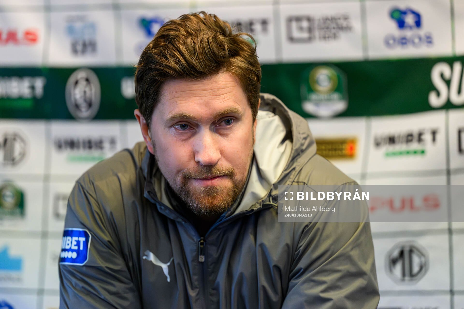 IK Oddevolds tränare Rikard Nilsson efter fotbollsmatchen i Superettan mellan Landskrona och IK Oddevold den 13 april 2024 i Landskrona.