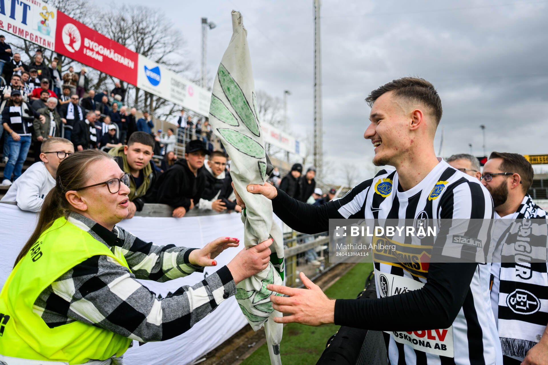 Landskronas Robin Dzabic jublar