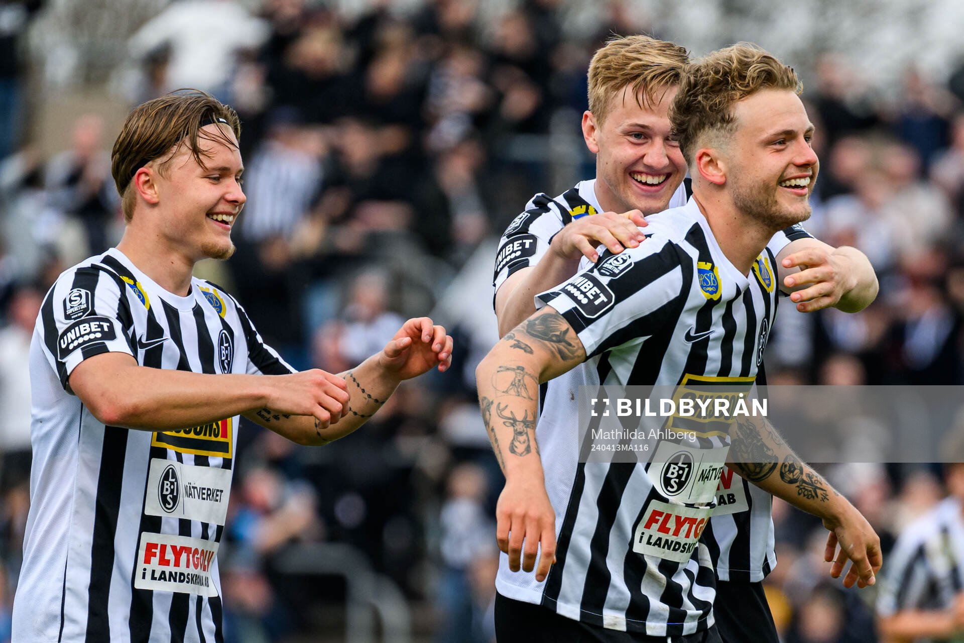 Landskronas Vincent Sundberg, Jesper Strid och Frederik