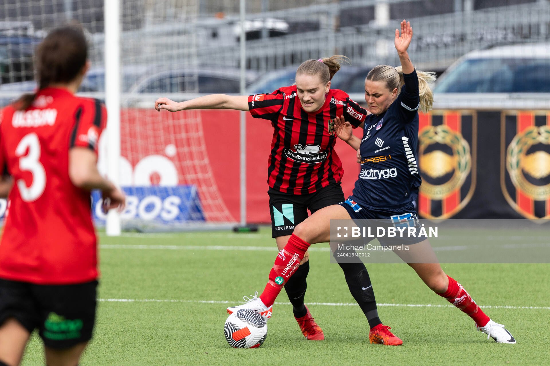 Brommapojkarnas Klara Andrup och Linköpings Johanna