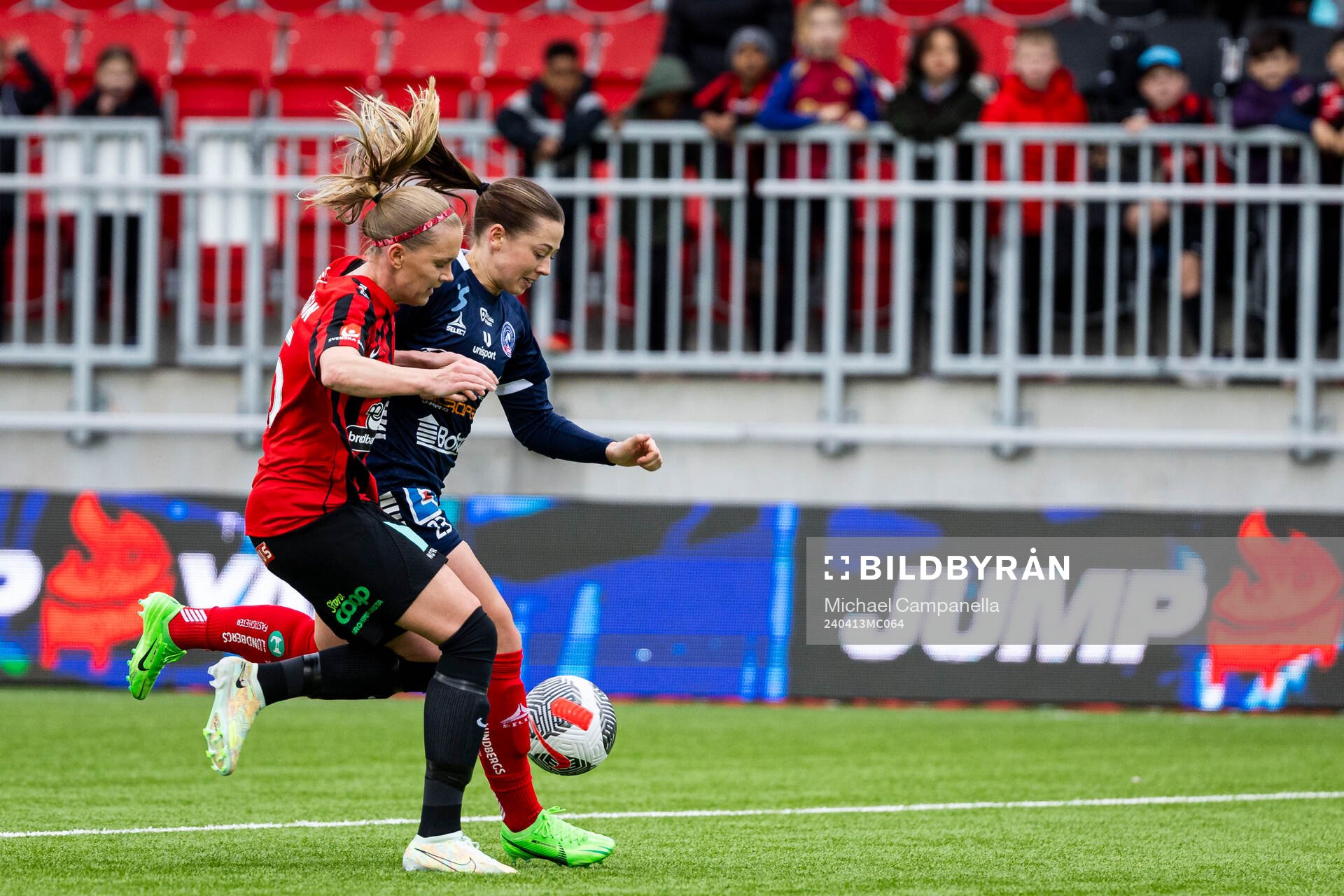 Linköpings Cornelia Kapocs och Brommapojkarnas Elsa