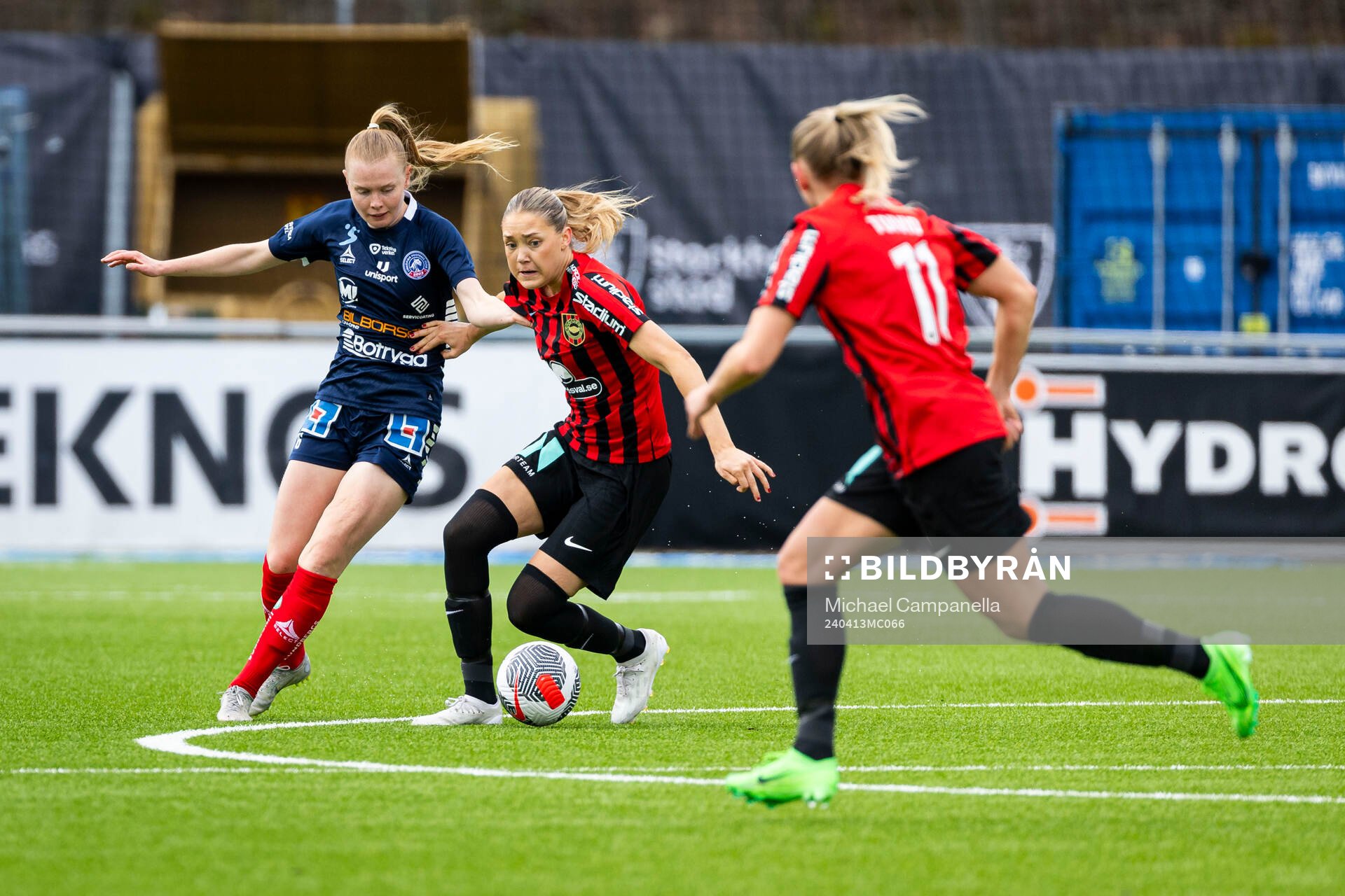 Brommapojkarnas Tuva Ölvestad och Ellen Toivio